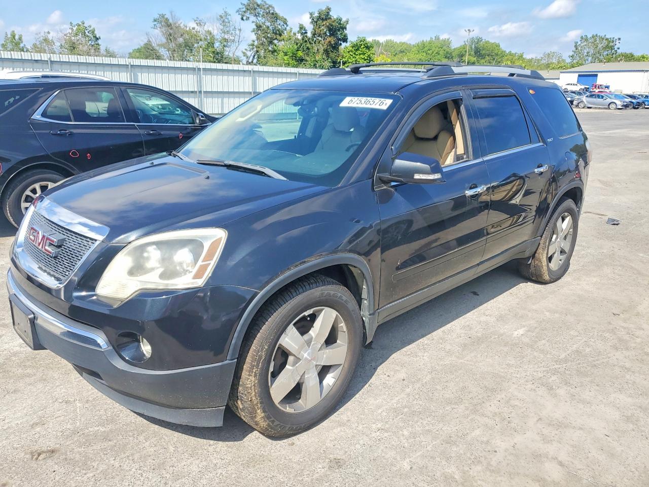 2010 Gmc Acadia Slt-1 Black vin: 1GKLVMED2AJ191793