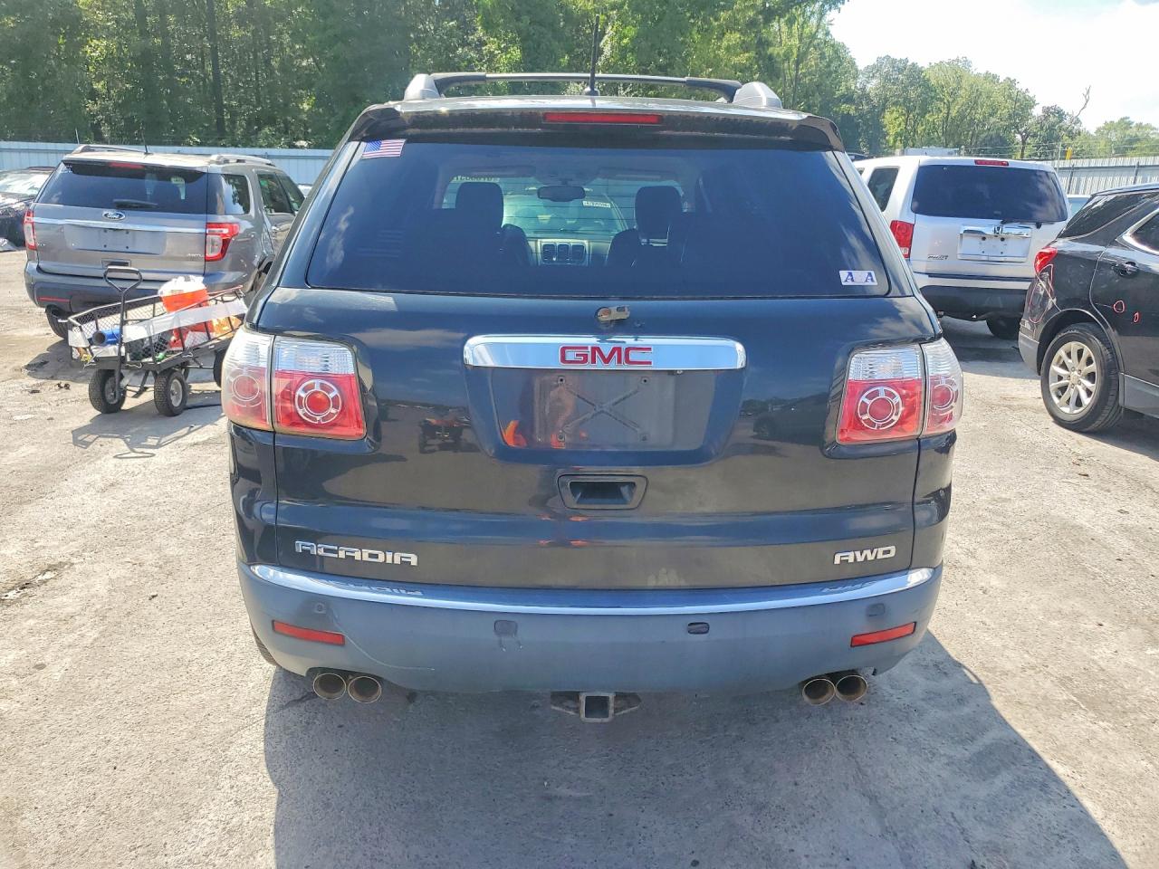 2010 Gmc Acadia Slt-1 Black vin: 1GKLVMED2AJ191793