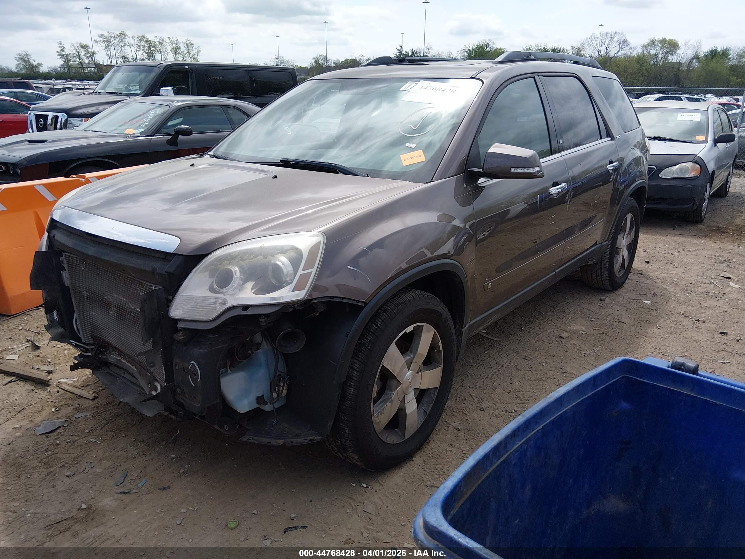 2010 Gmc Acadia Slt-1 Желто-коричневый vin: 1GKLVMED3AJ107853