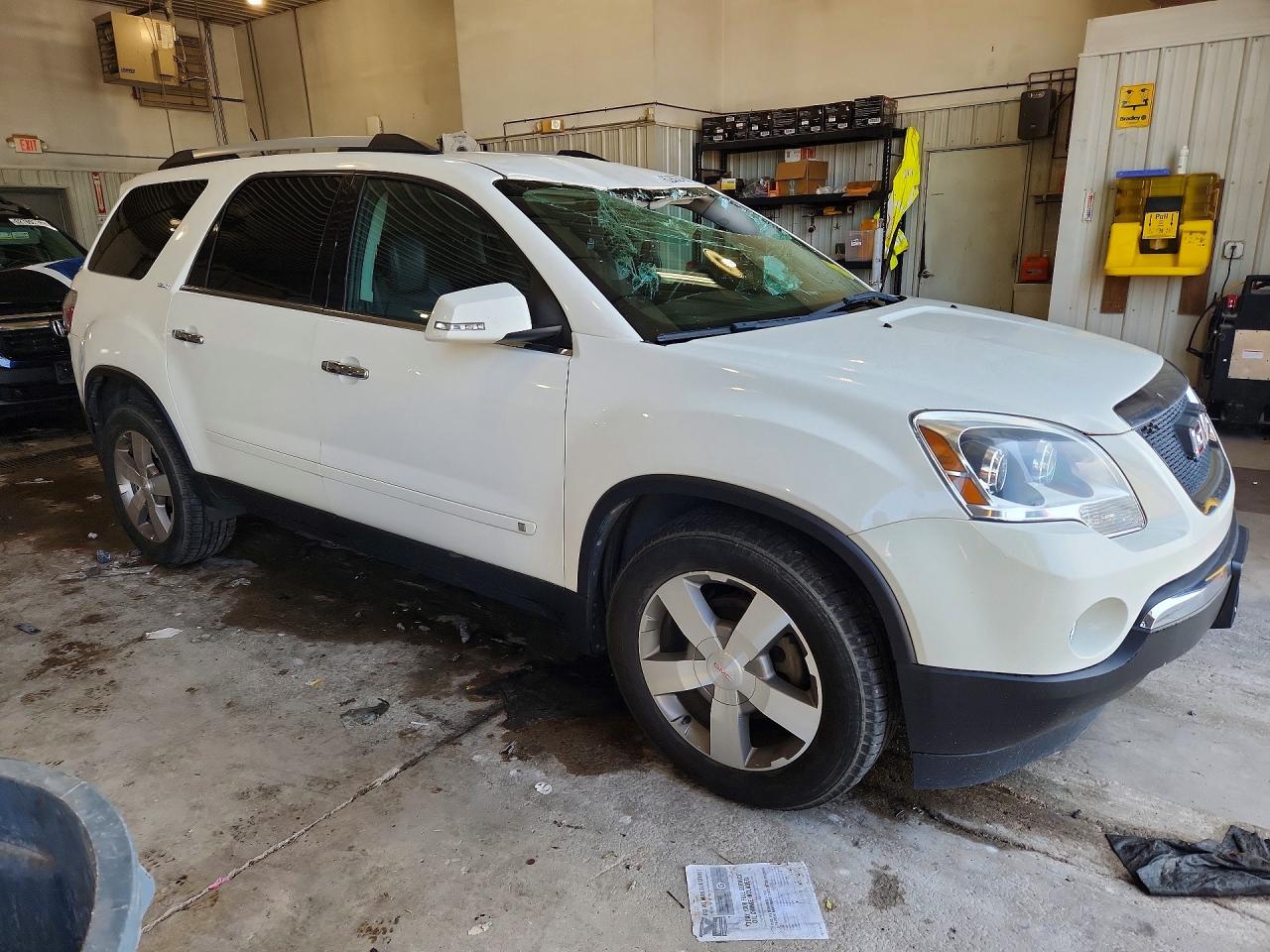2010 Gmc Acadia Slt-1 White vin: 1GKLVMED4AJ130266