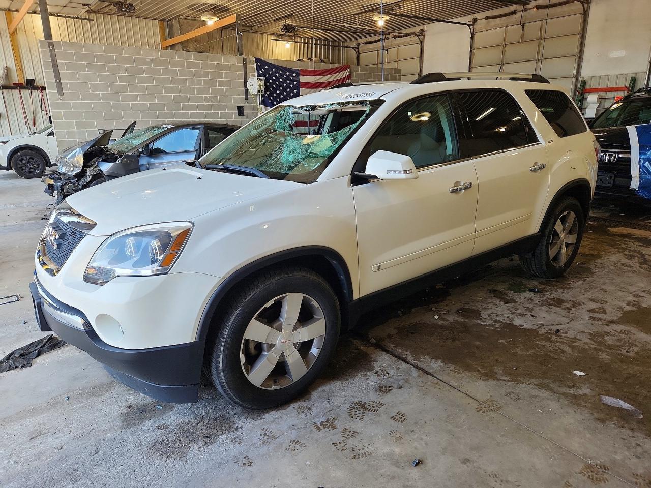 2010 Gmc Acadia Slt-1 White vin: 1GKLVMED4AJ130266