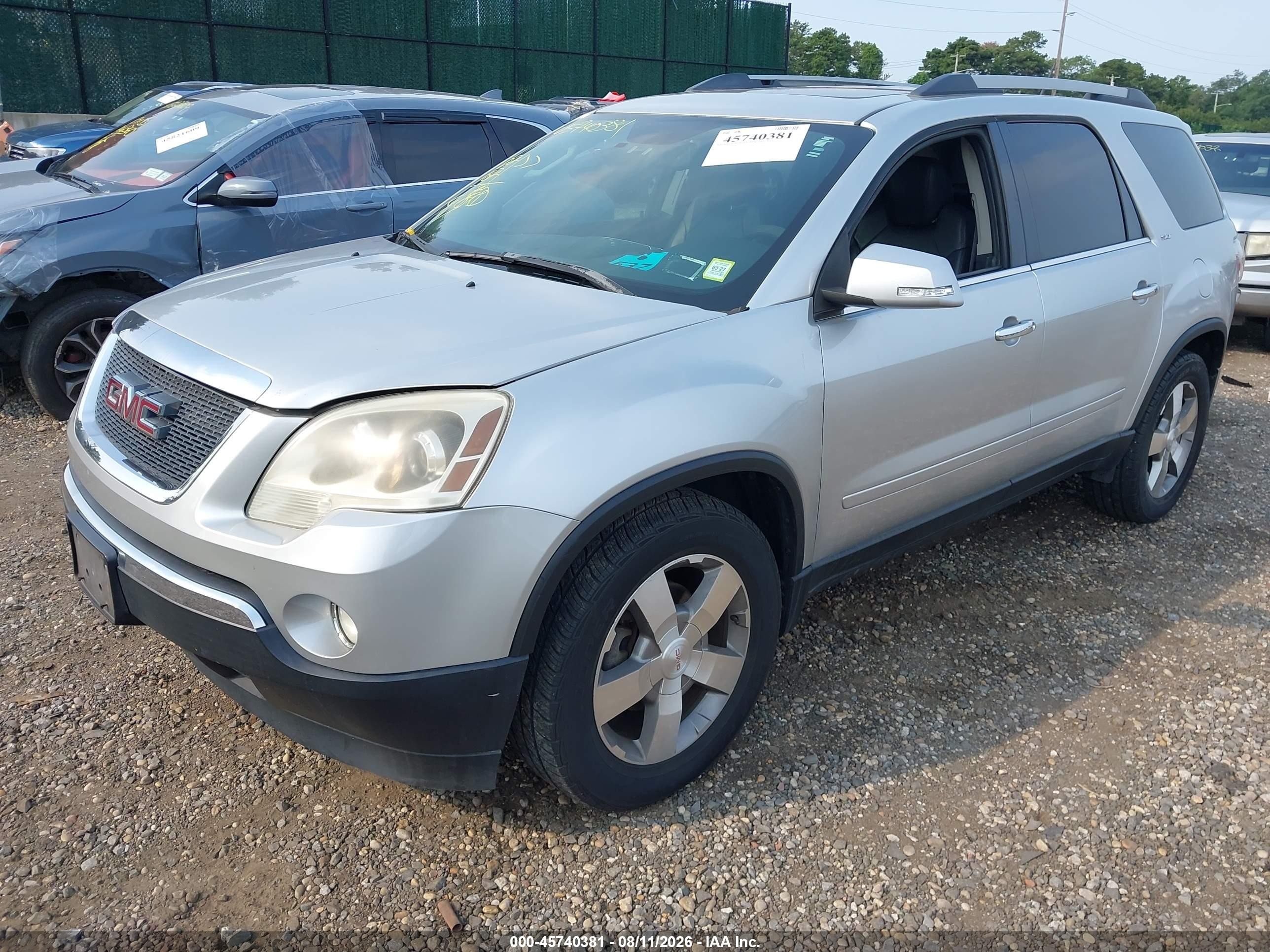 2010 Gmc Acadia Slt-1 Серебряный vin: 1GKLVMED5AJ193747