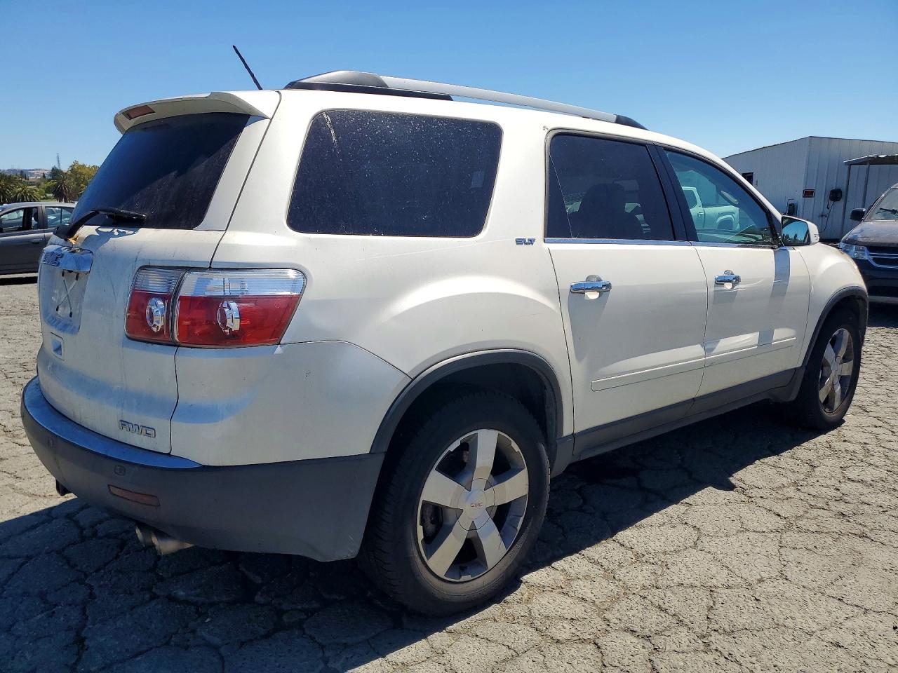2010 Gmc Acadia Slt-1 White vin: 1GKLVMED5AJ252005