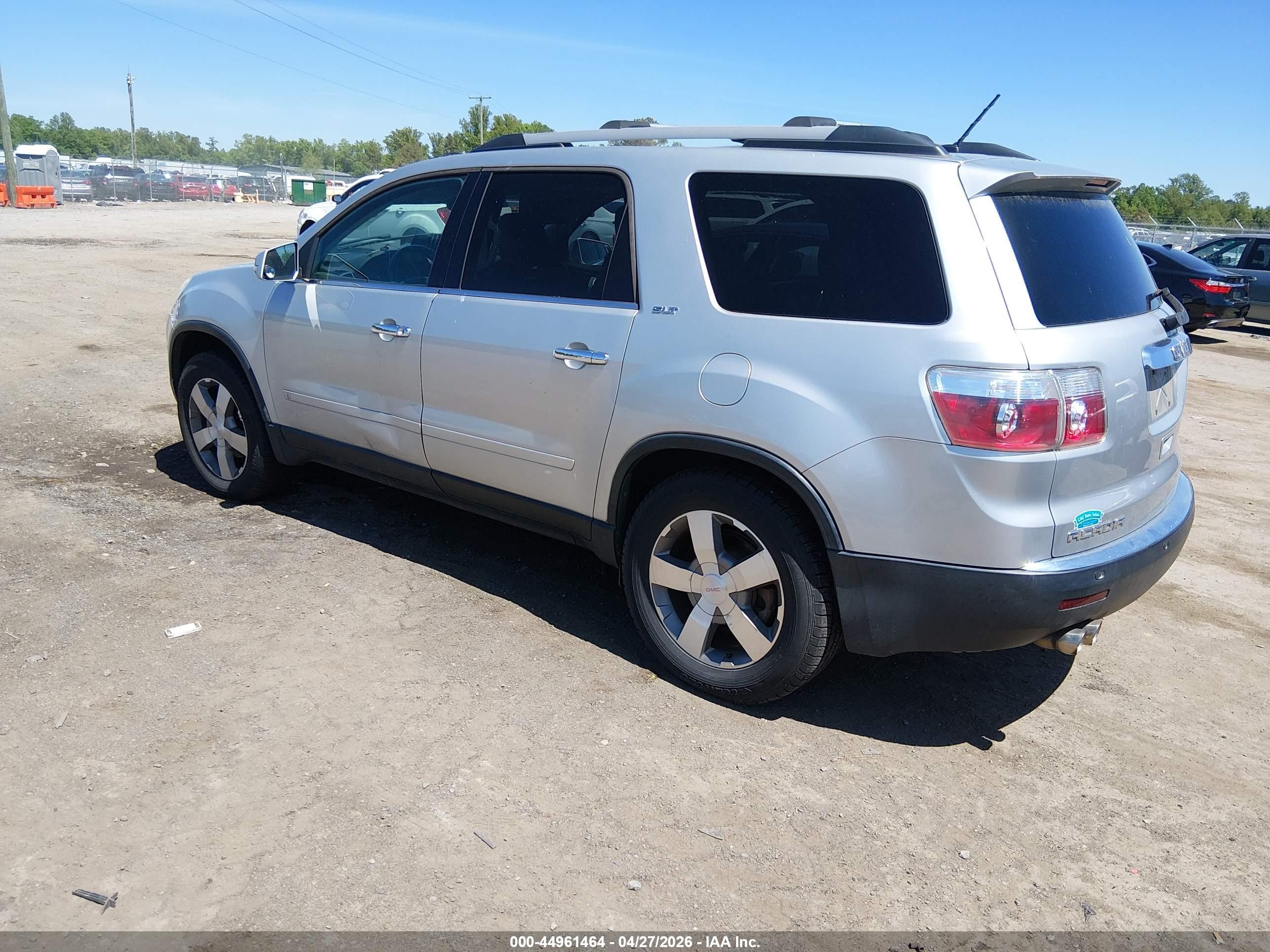2010 Gmc Acadia Slt-1 Silver vin: 1GKLVMED9AJ183366