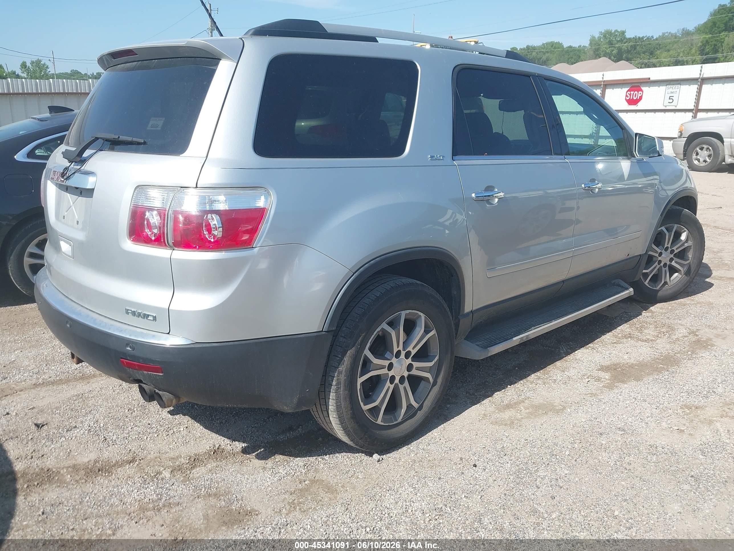 2010 Gmc Acadia Slt-1 Silver vin: 1GKLVMED9AJ266716