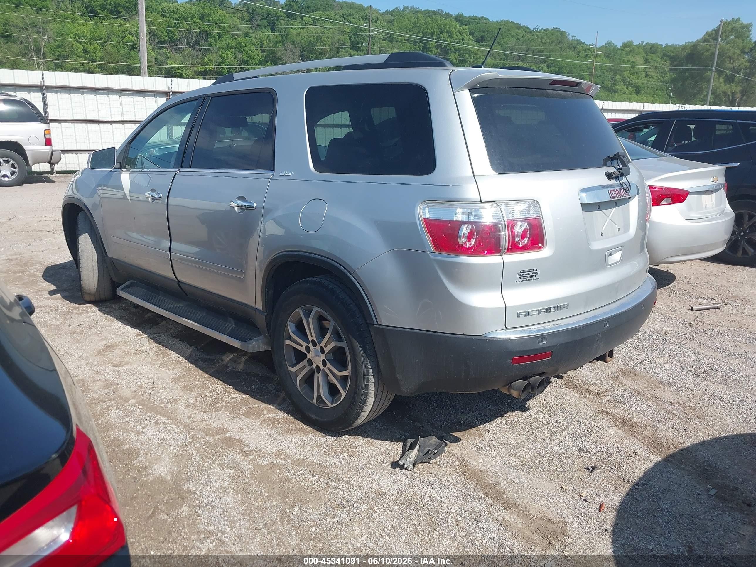2010 Gmc Acadia Slt-1 Silver vin: 1GKLVMED9AJ266716
