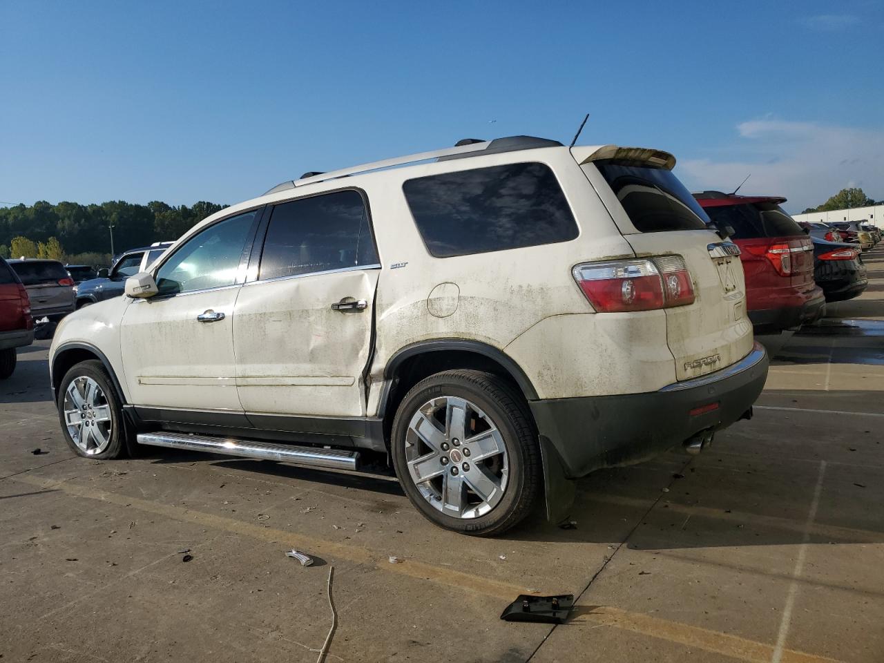2010 Gmc Acadia Slt-2 White vin: 1GKLVNED4AJ173074