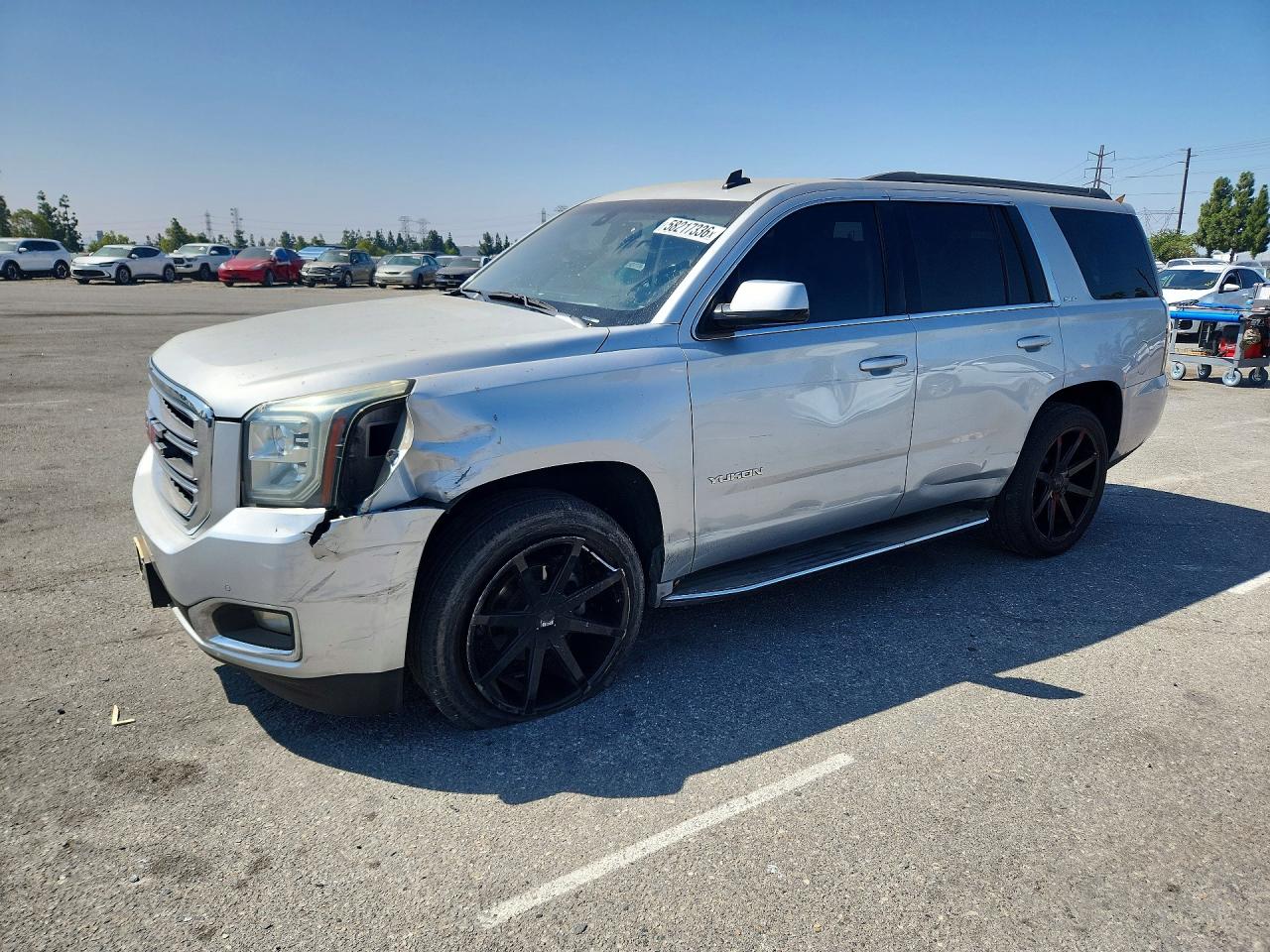 2015 Gmc Yukon Sle Gray vin: 1GKS1AEC1FR275934