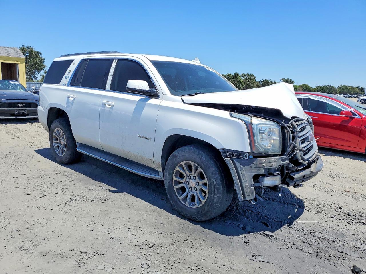 2015 Gmc Yukon Sle White vin: 1GKS1AEC6FR648711