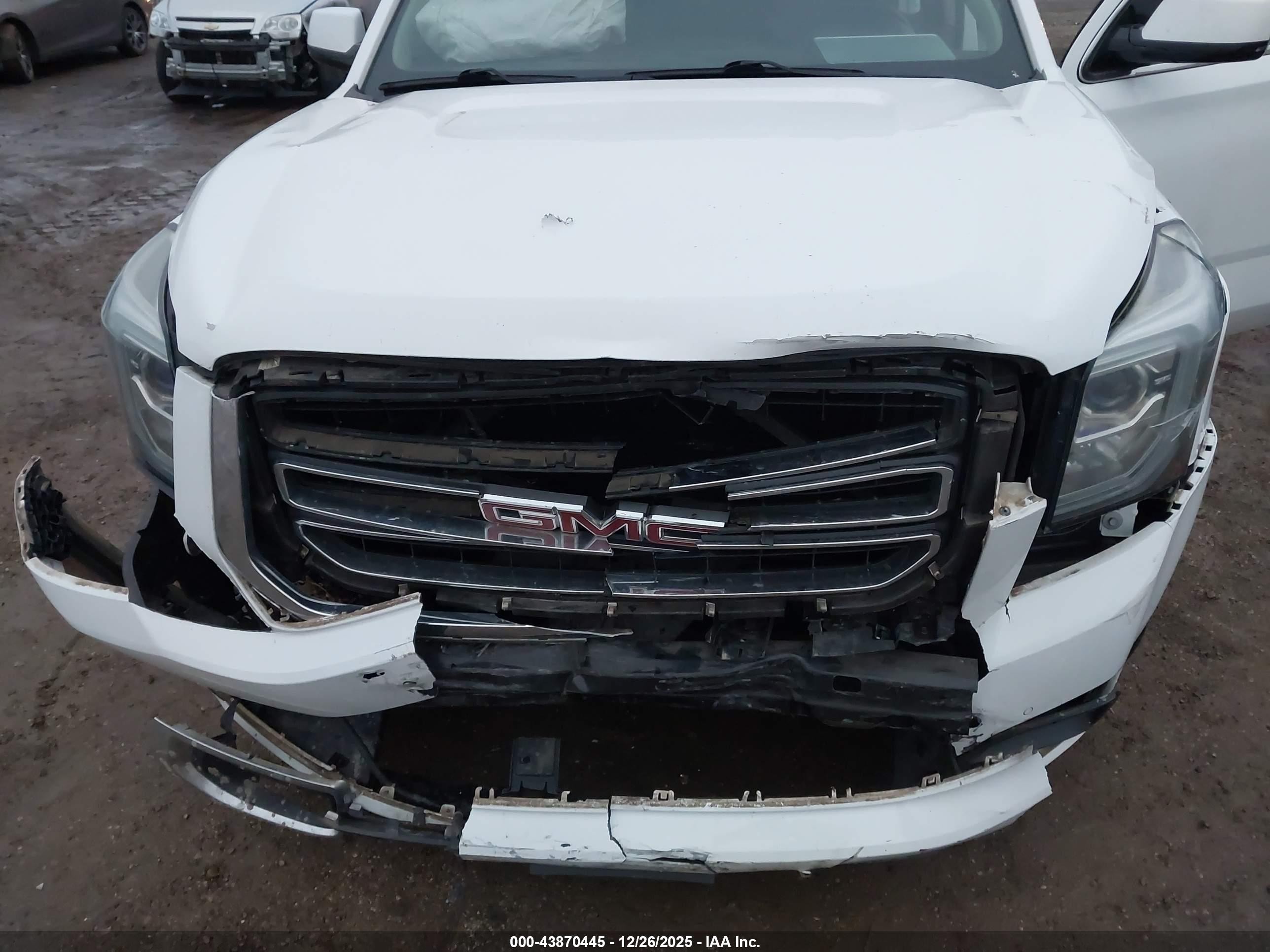 2015 Gmc Yukon Sle White vin: 1GKS1AKC4FR672929