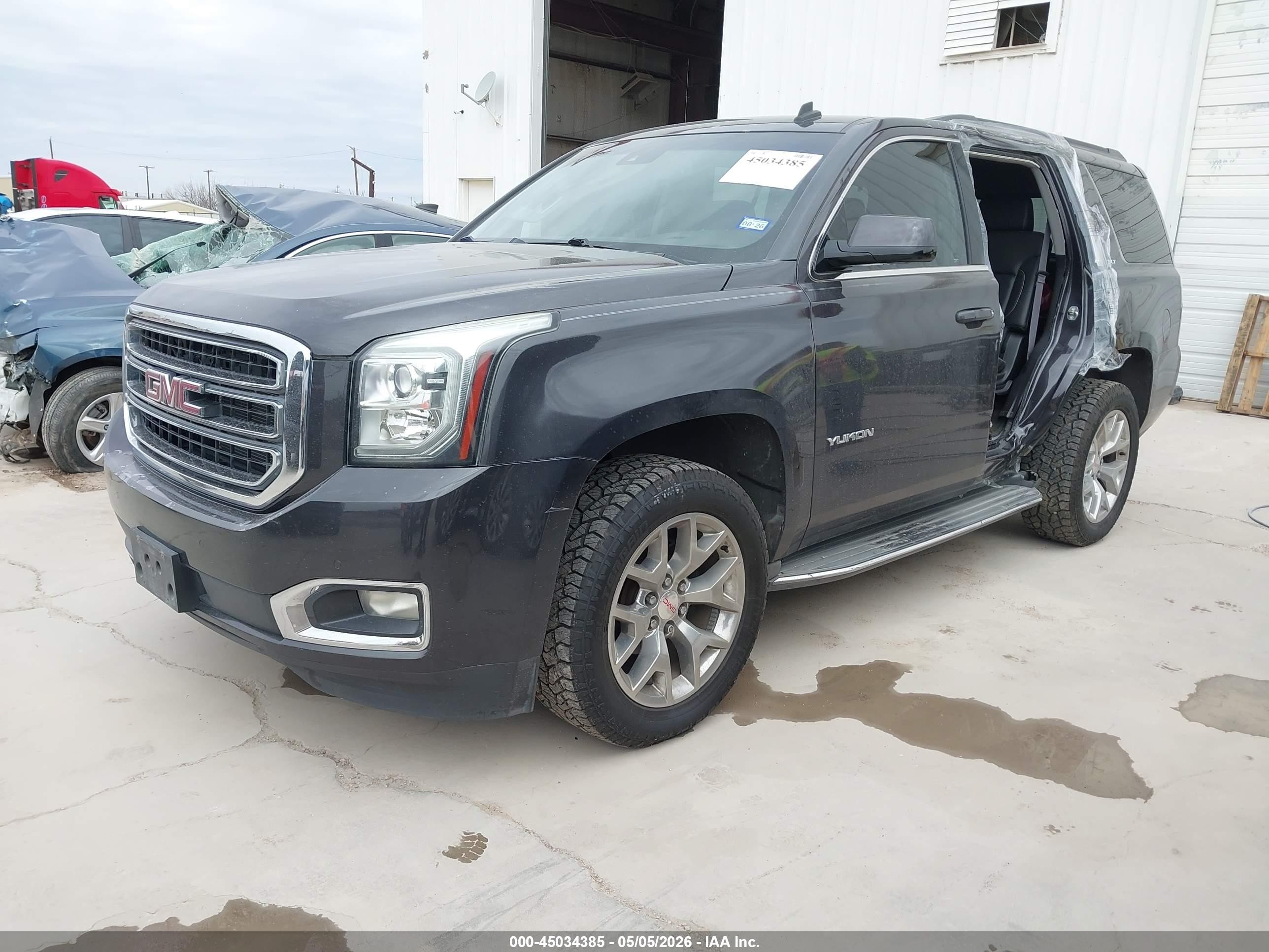 2015 Gmc Yukon Slt Gray vin: 1GKS1BKC0FR107826