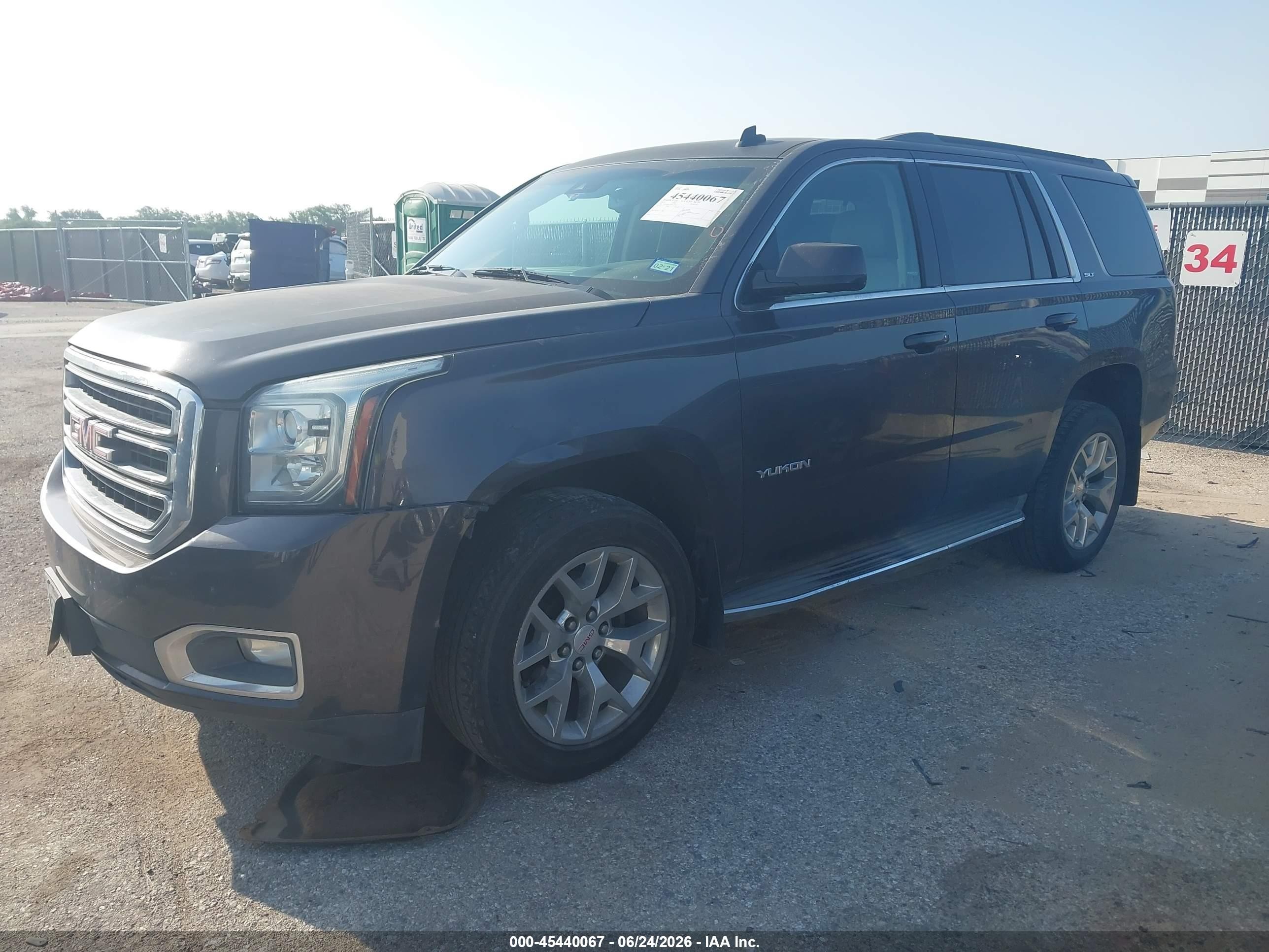 2015 Gmc Yukon Slt Gray vin: 1GKS1BKC3FR120165