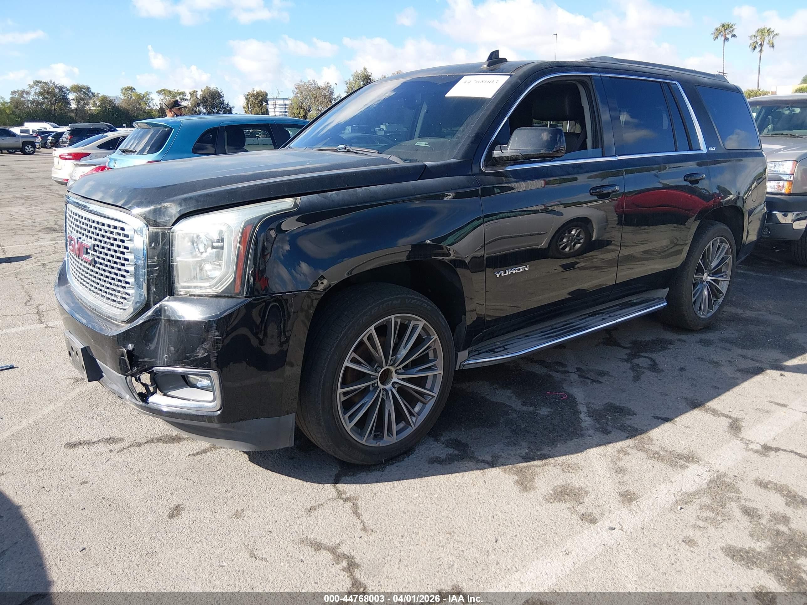 2016 Gmc Yukon Slt Black vin: 1GKS1BKC3GR330136