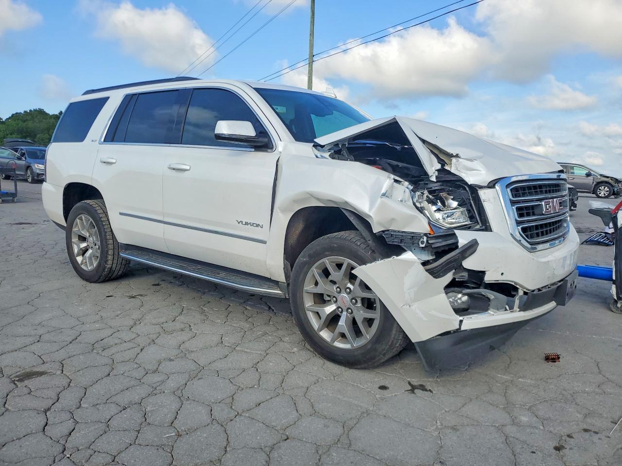 2020 Gmc Yukon Slt White vin: 1GKS1BKC3LR273916