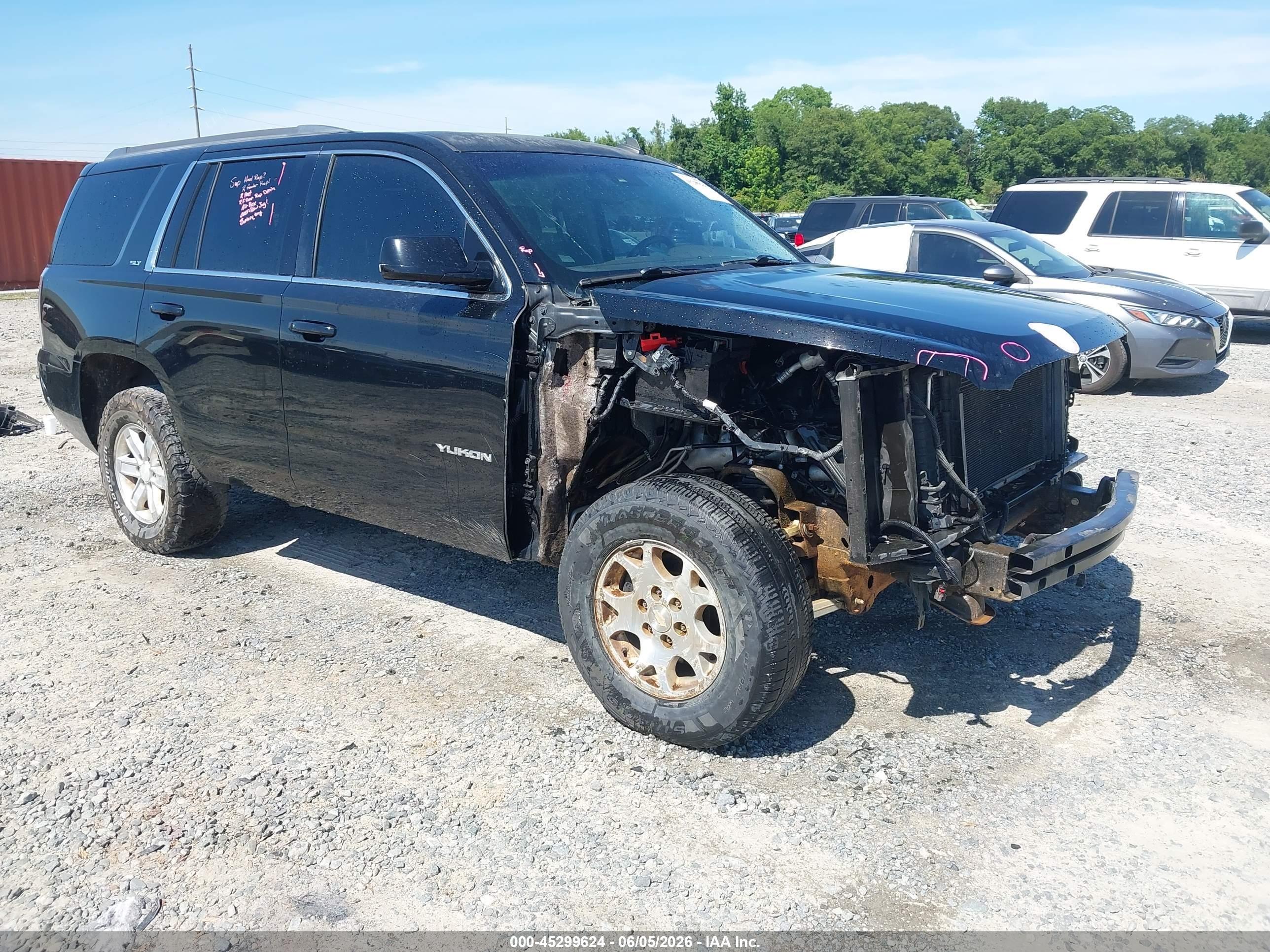2015 Gmc Yukon Slt Black vin: 1GKS1BKC5FR136559