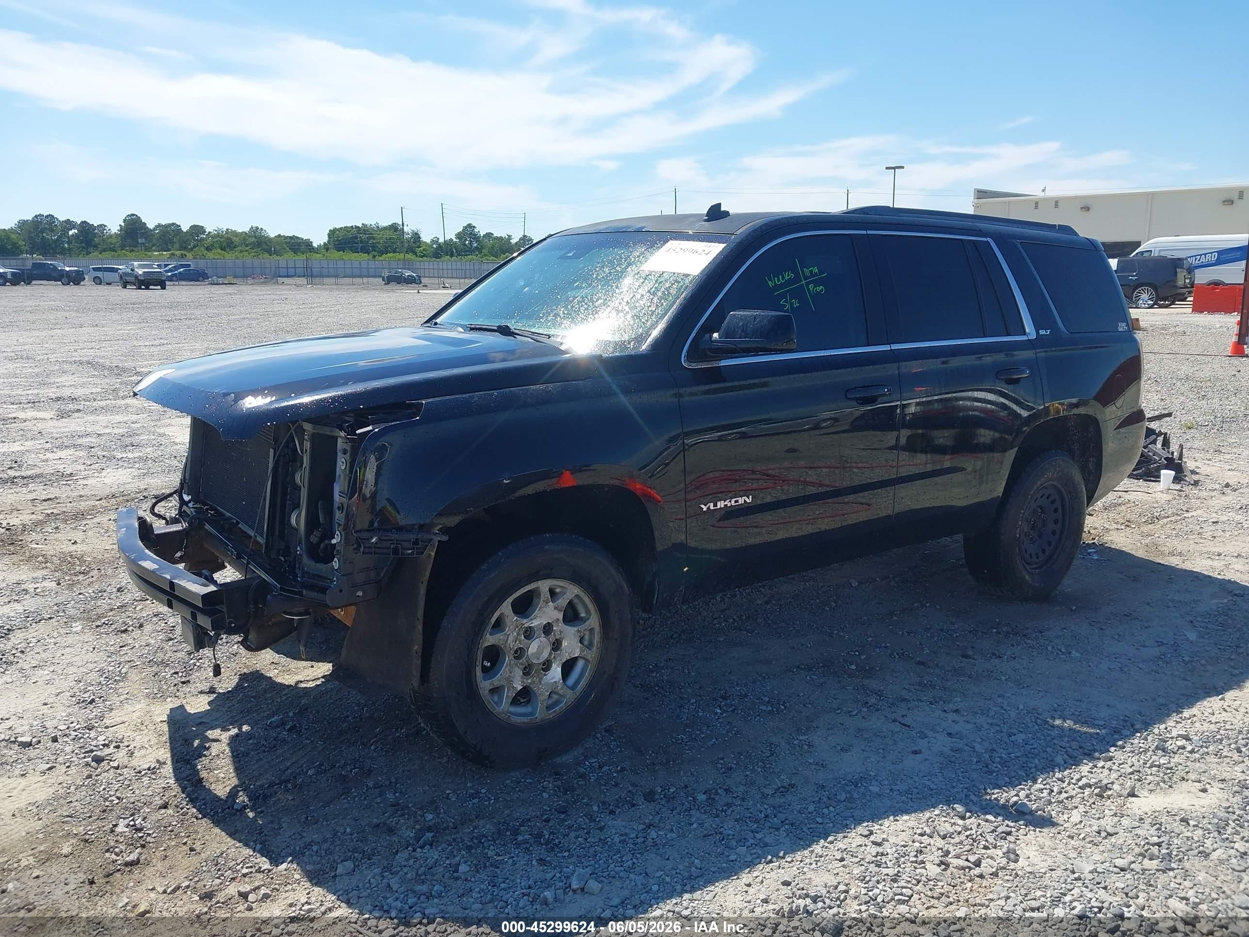2015 Gmc Yukon Slt Black vin: 1GKS1BKC5FR136559