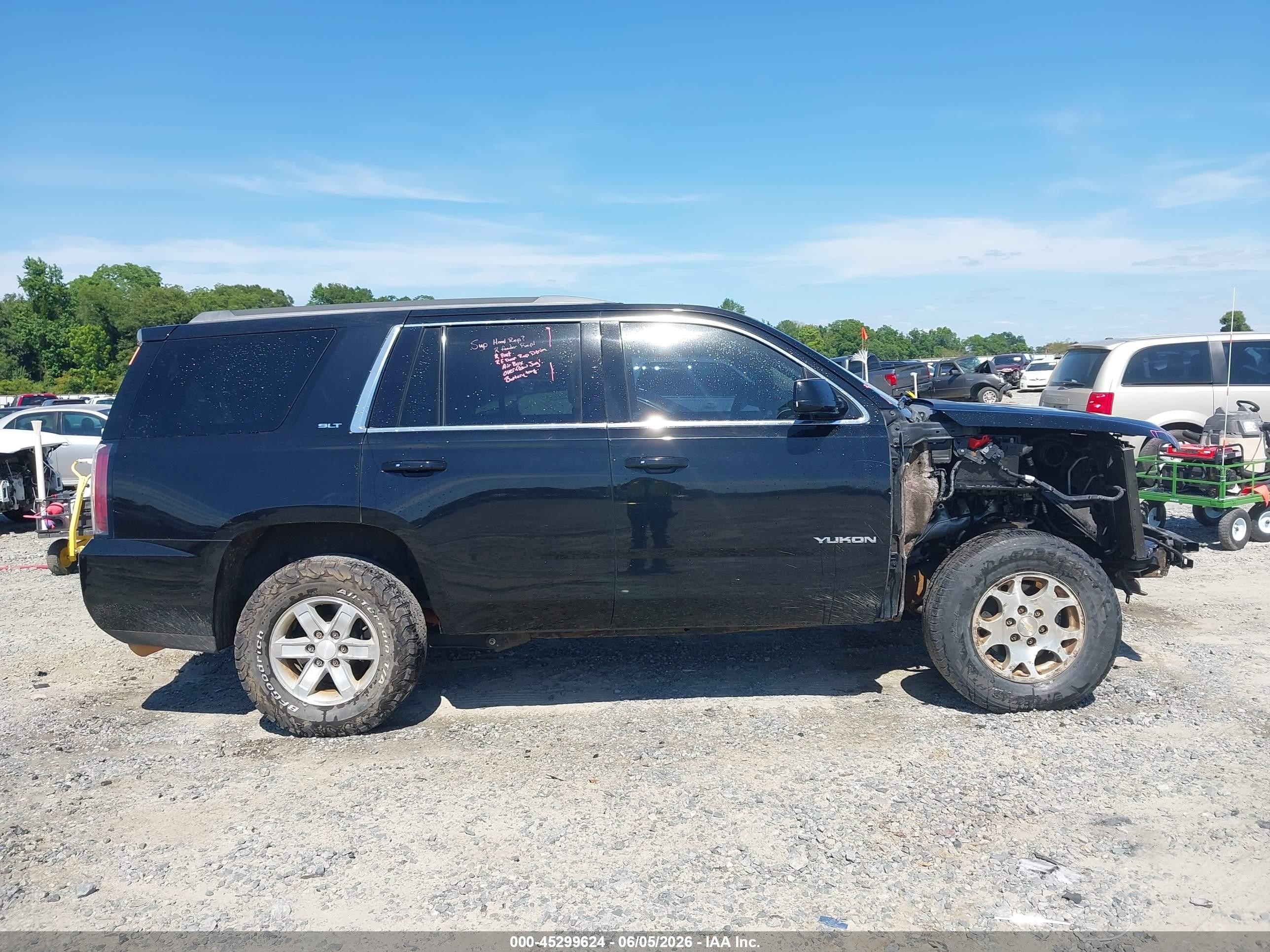 2015 Gmc Yukon Slt Black vin: 1GKS1BKC5FR136559