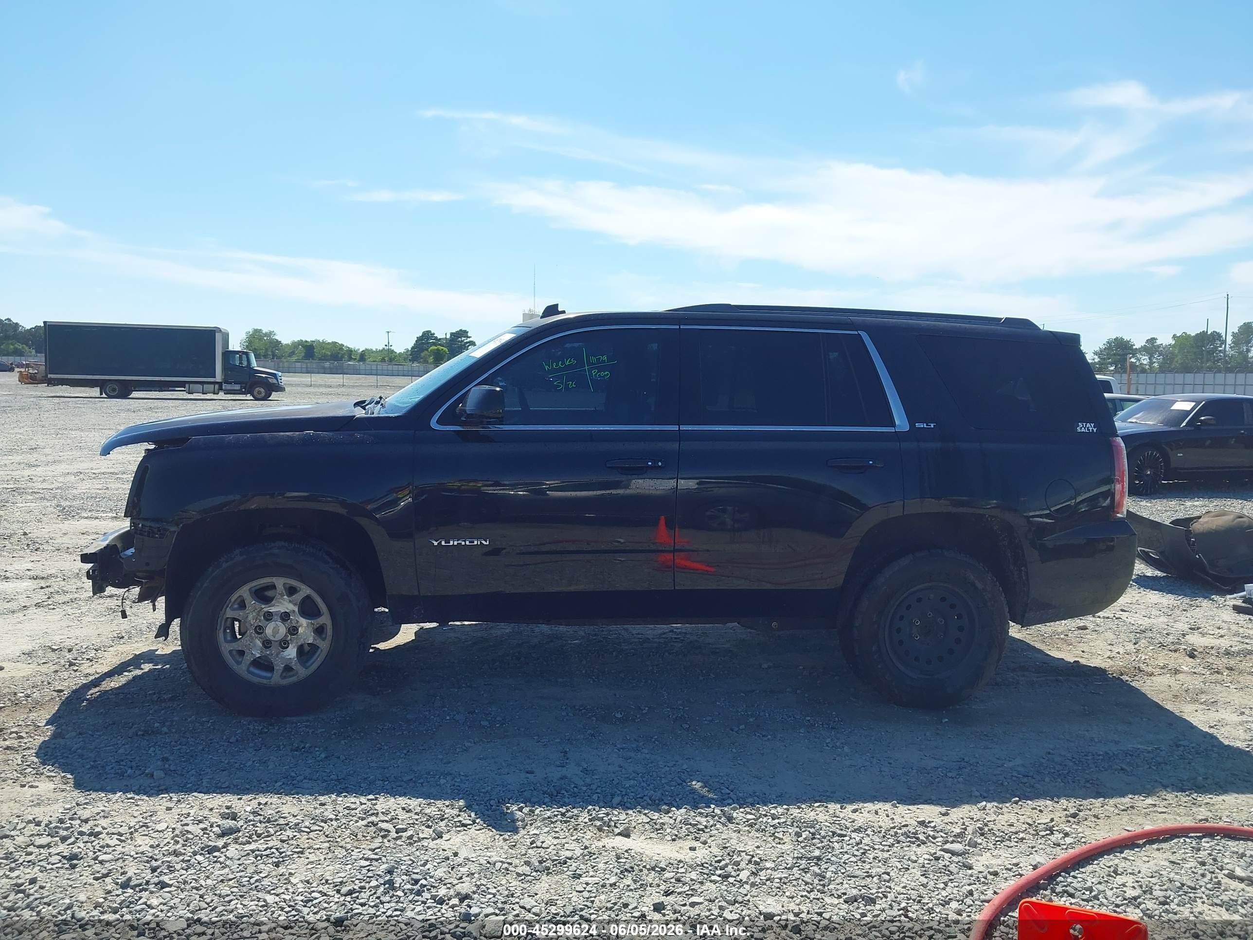 2015 Gmc Yukon Slt Black vin: 1GKS1BKC5FR136559