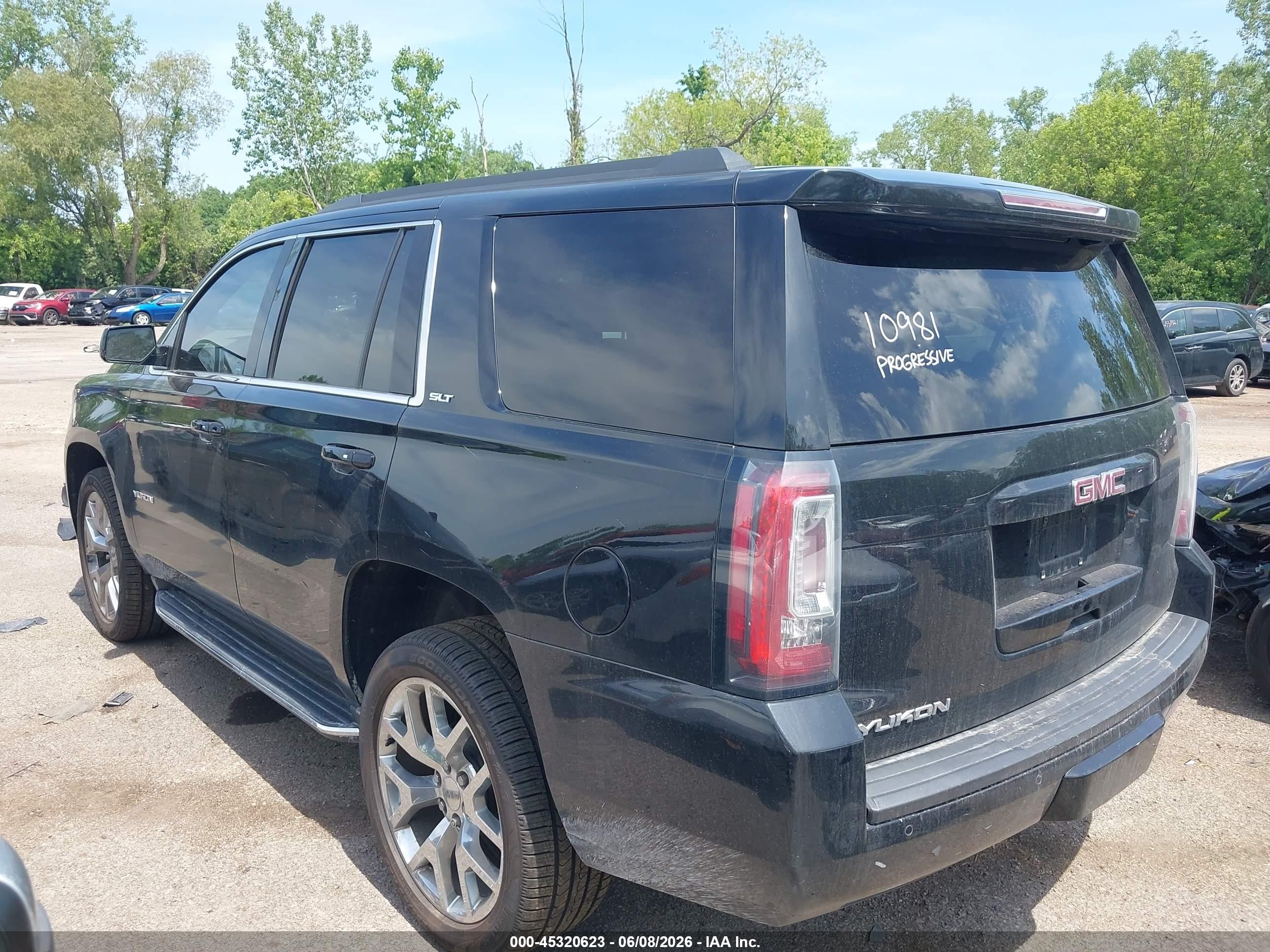 2015 Gmc Yukon Slt Black vin: 1GKS1BKC5FR230635