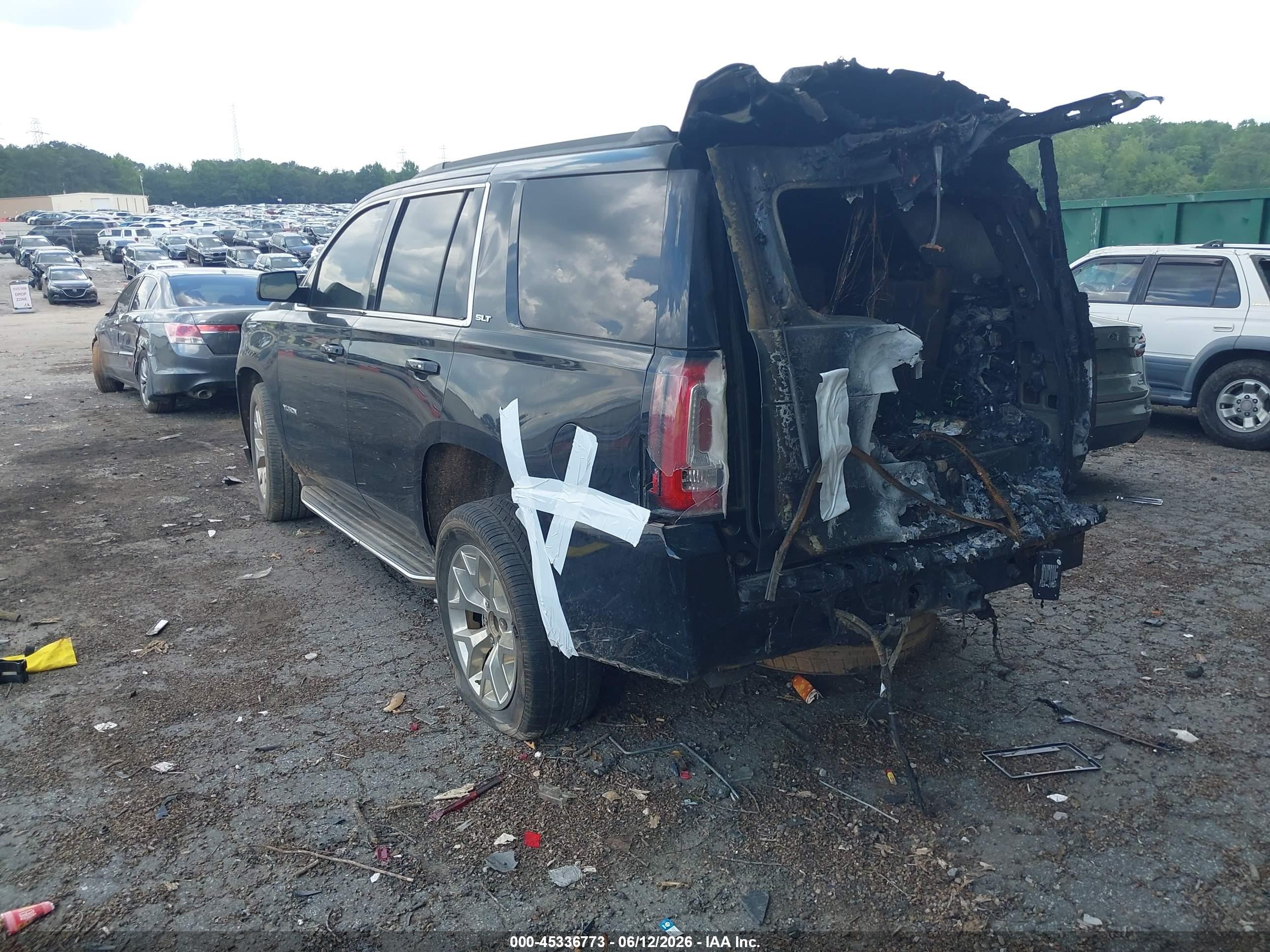 2015 Gmc Yukon Slt Черный vin: 1GKS1BKC5FR636060