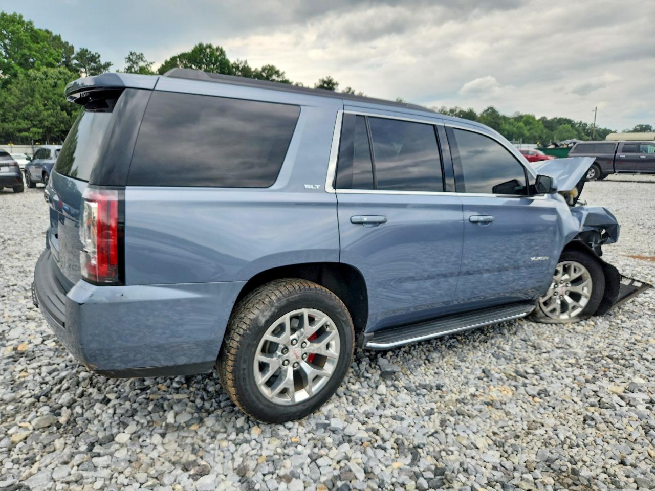 2015 Gmc Yukon Slt Blue vin: 1GKS1BKC5FR674260