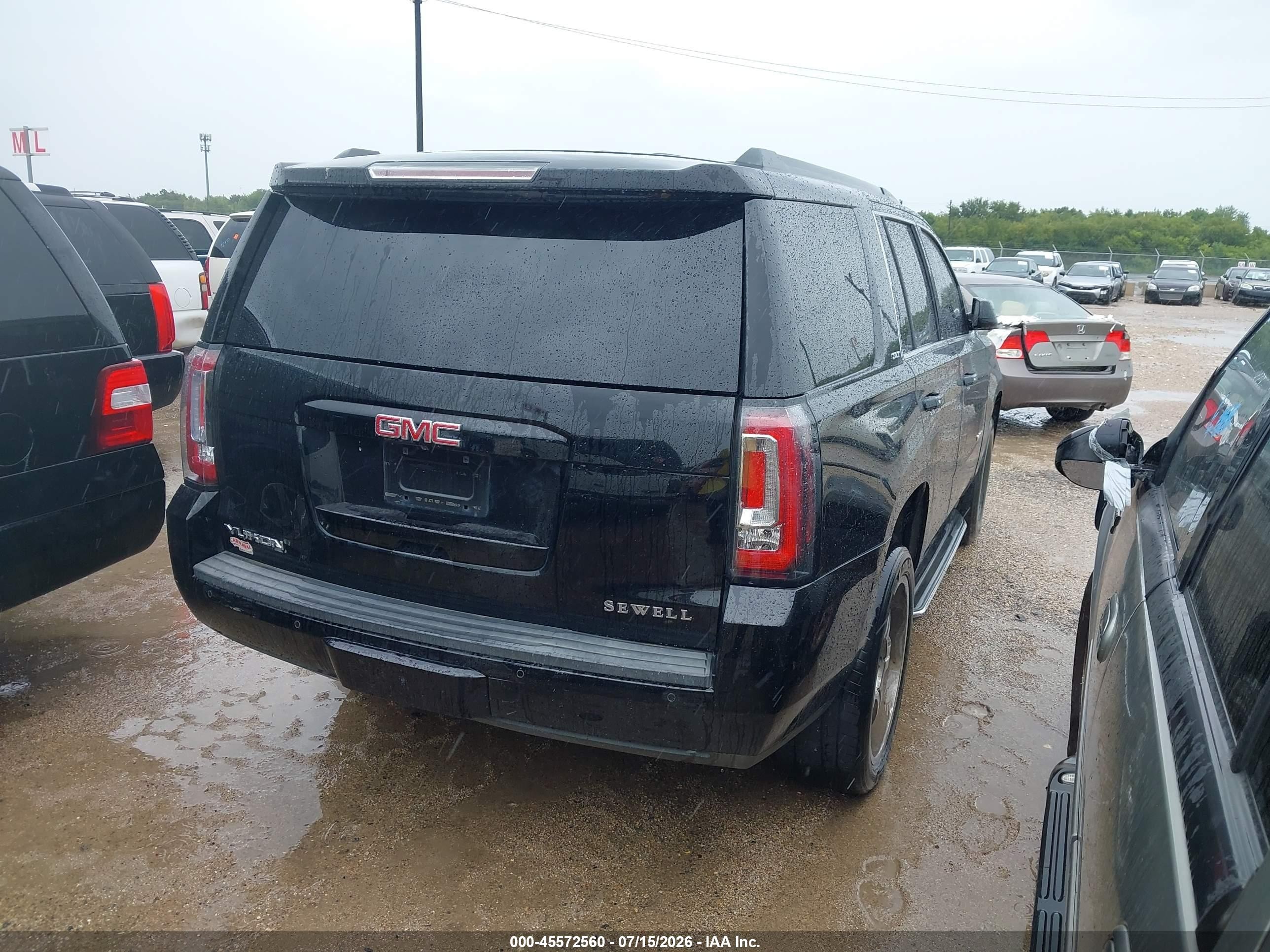 2015 Gmc Yukon Slt Black vin: 1GKS1BKC8FR240205