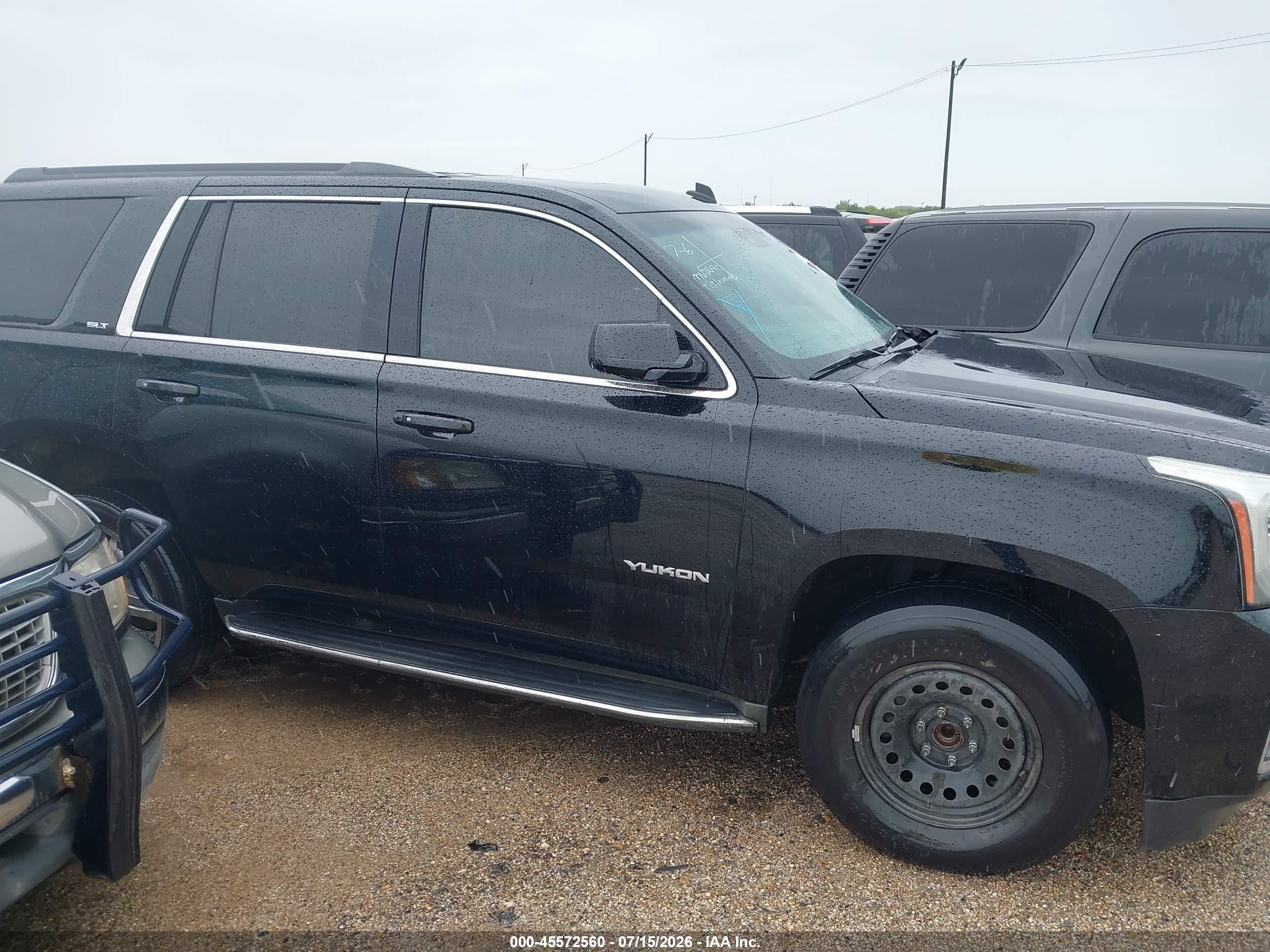 2015 Gmc Yukon Slt Black vin: 1GKS1BKC8FR240205