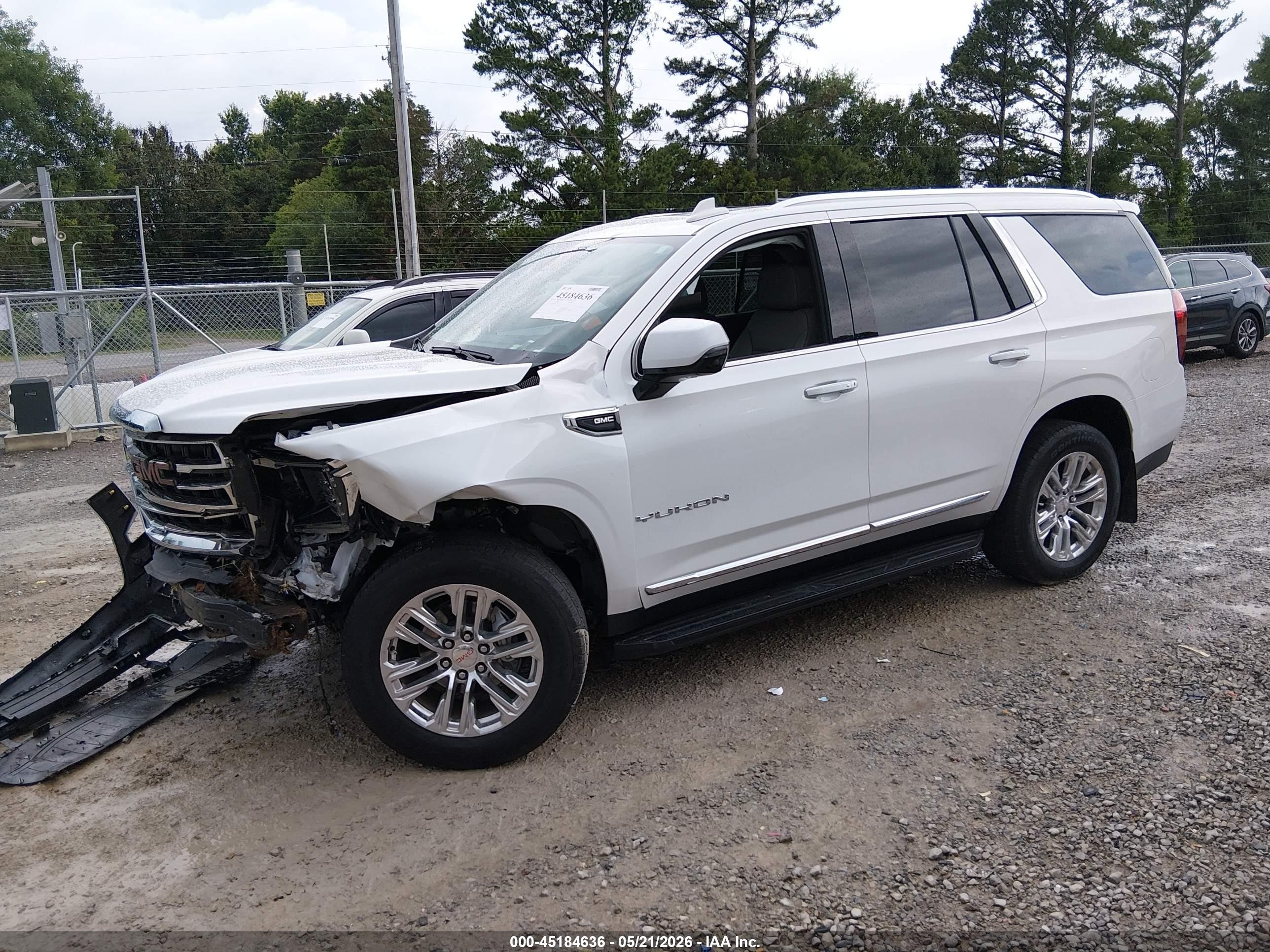 2021 Gmc Yukon 2wd Slt White vin: 1GKS1BKD4MR377518