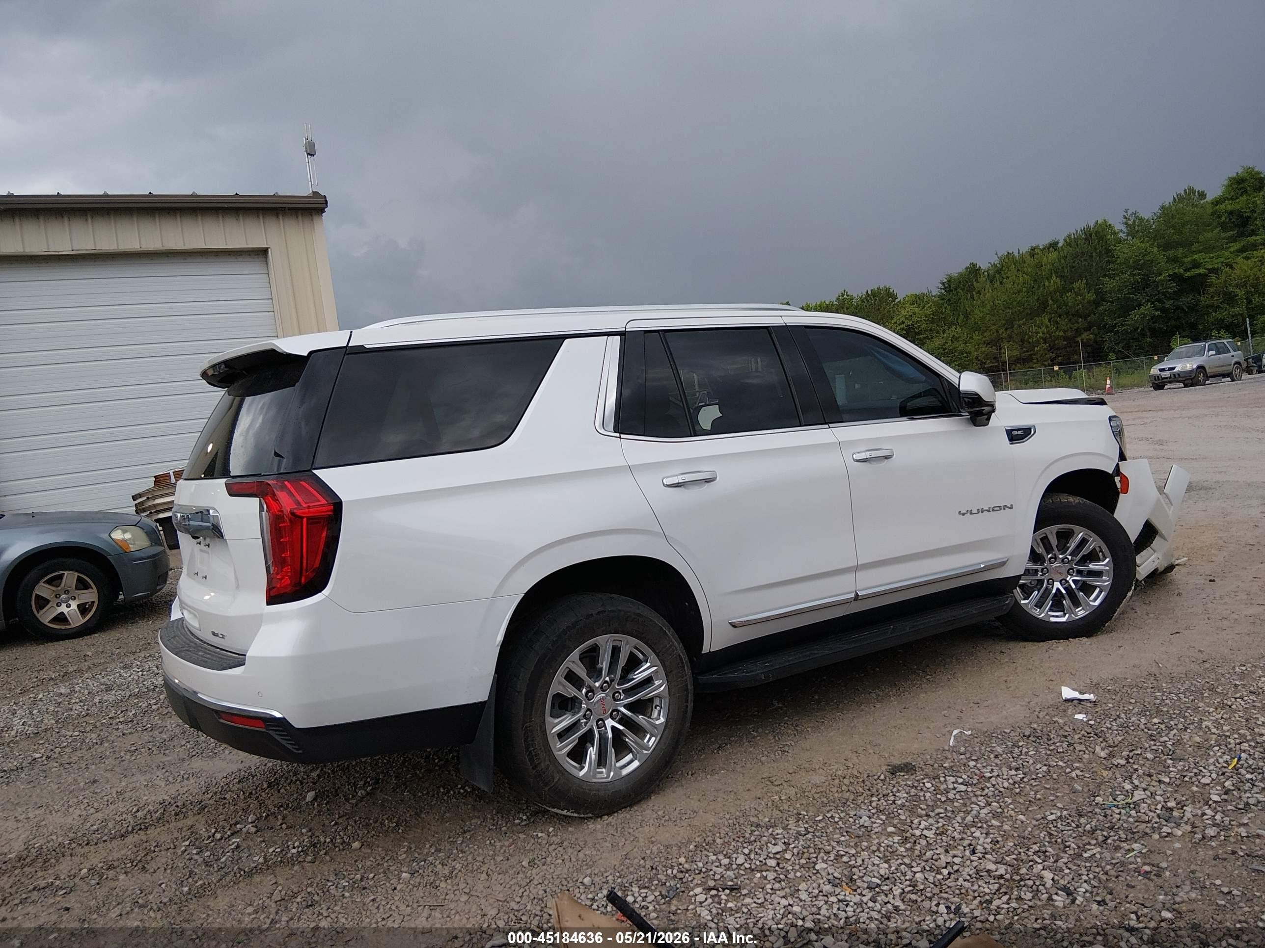 2021 Gmc Yukon 2wd Slt White vin: 1GKS1BKD4MR377518