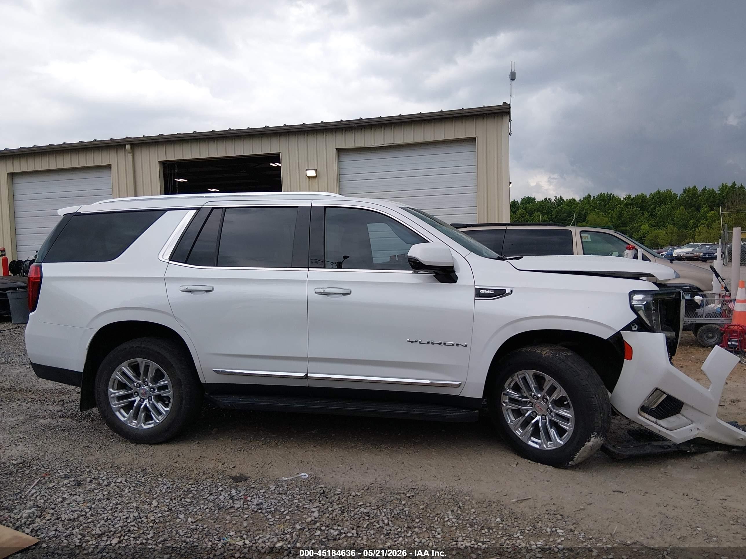 2021 Gmc Yukon 2wd Slt White vin: 1GKS1BKD4MR377518