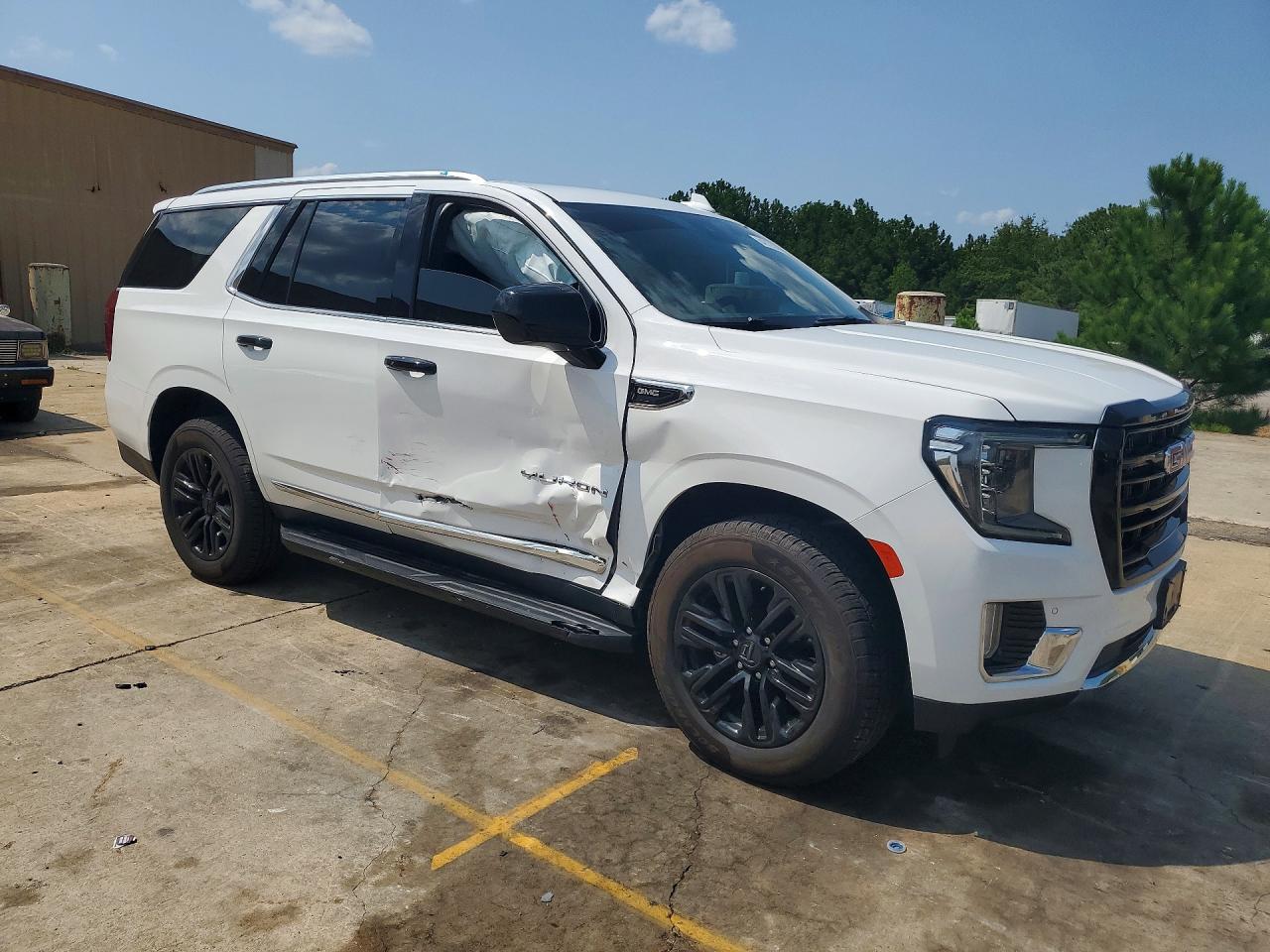 2023 Gmc Yukon Slt White vin: 1GKS1BKD7PR407177