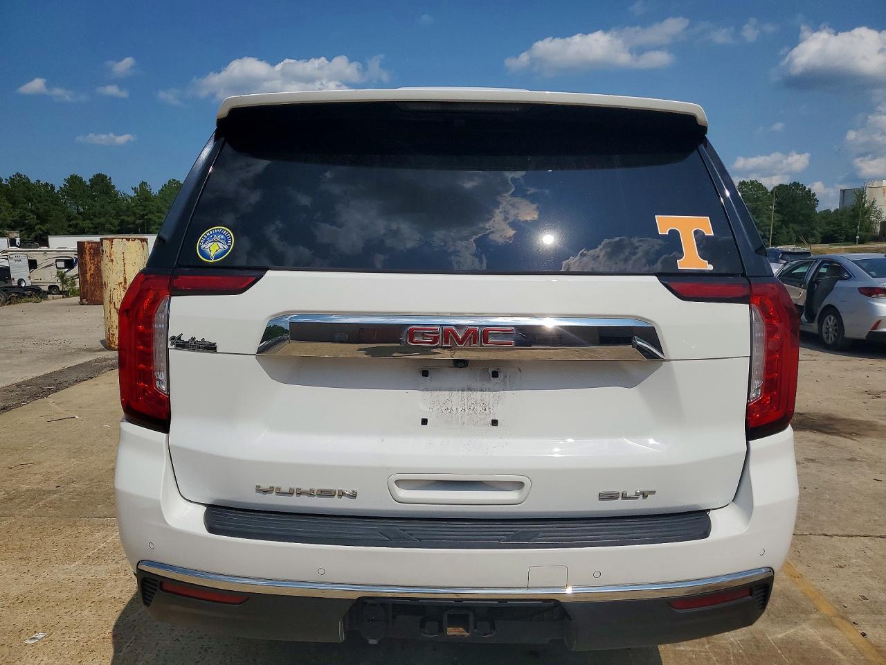 2023 Gmc Yukon Slt White vin: 1GKS1BKD7PR407177