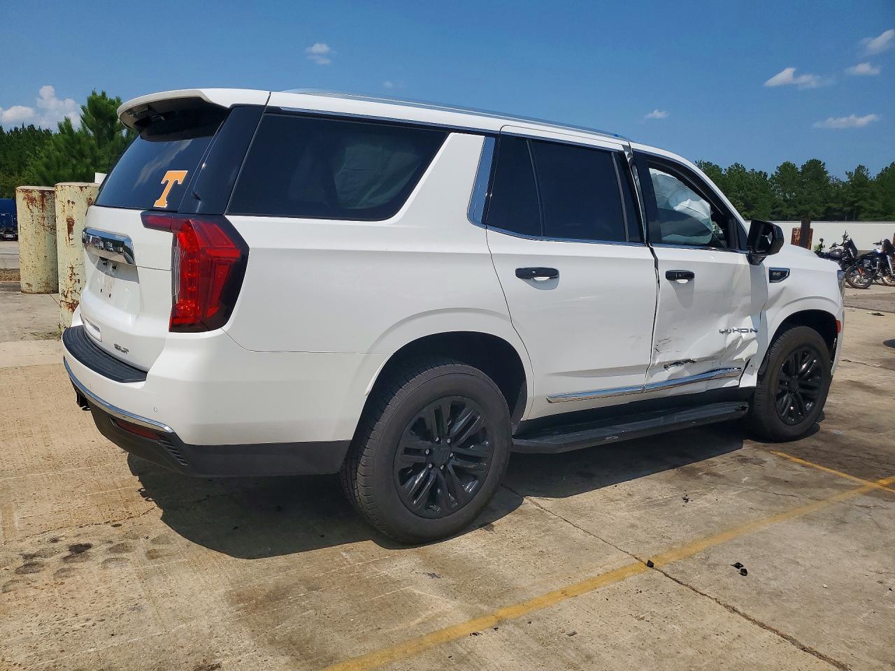 2023 Gmc Yukon Slt White vin: 1GKS1BKD7PR407177