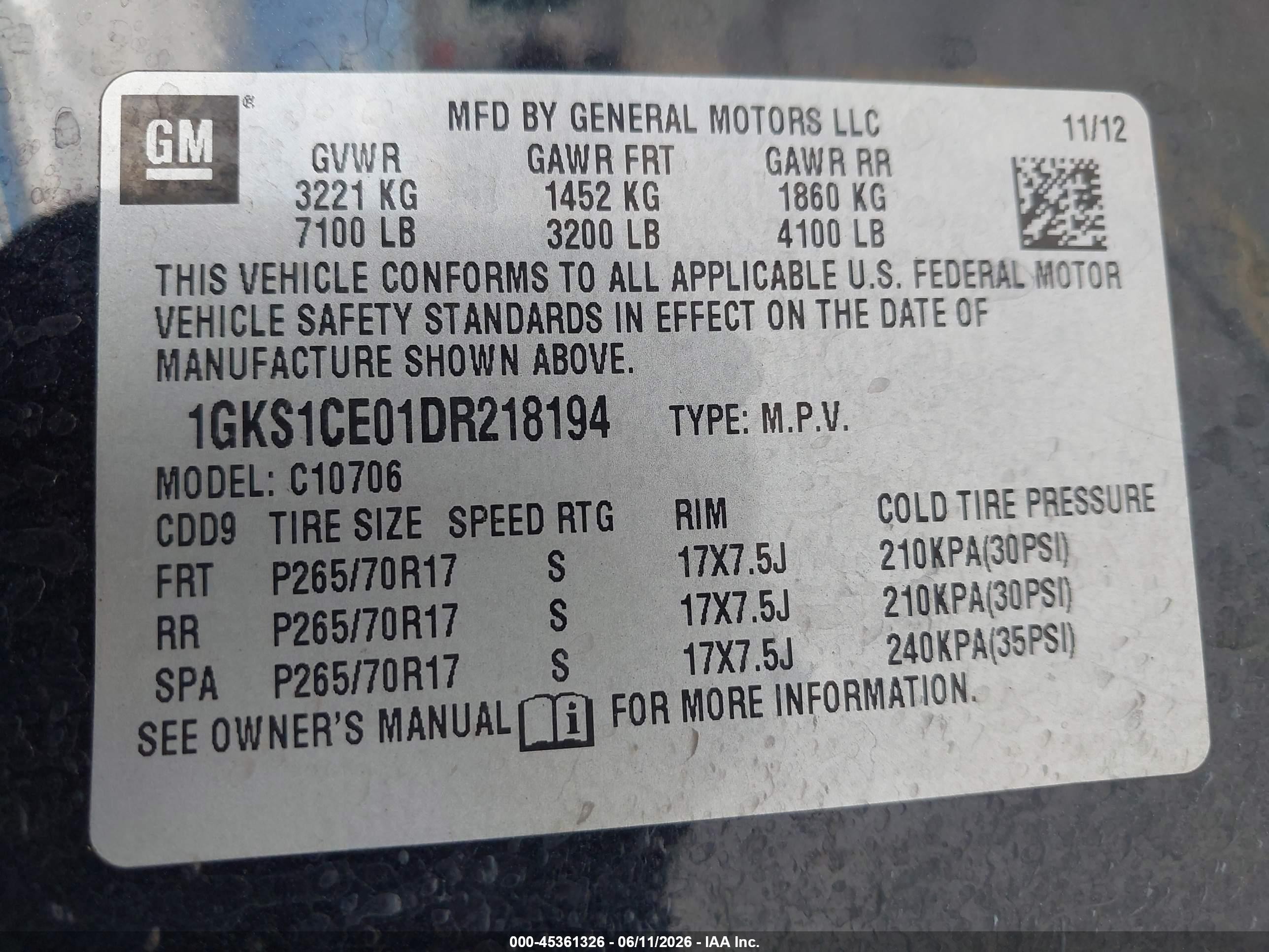2013 Gmc Yukon Slt Dark Blue vin: 1GKS1CE01DR218194