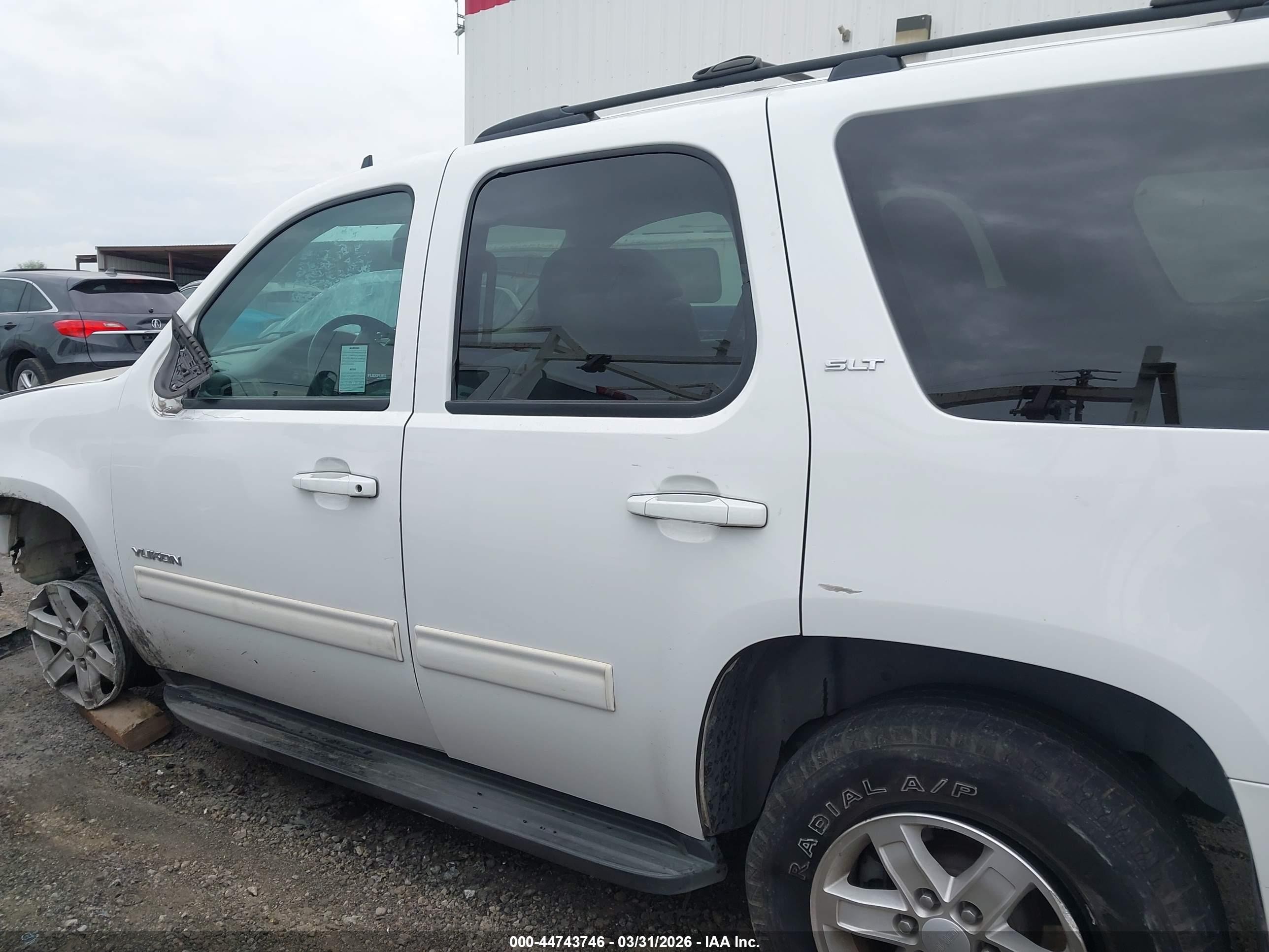 2014 Gmc Yukon Slt White vin: 1GKS1CE07ER123043