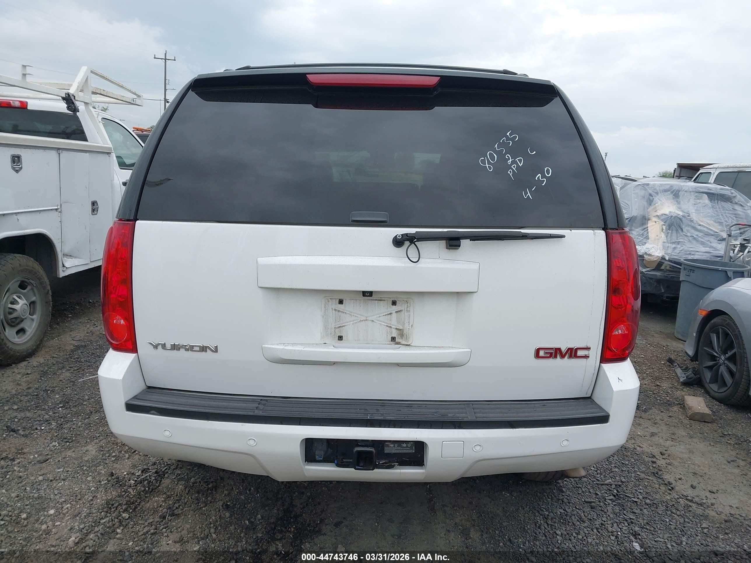 2014 Gmc Yukon Slt White vin: 1GKS1CE07ER123043