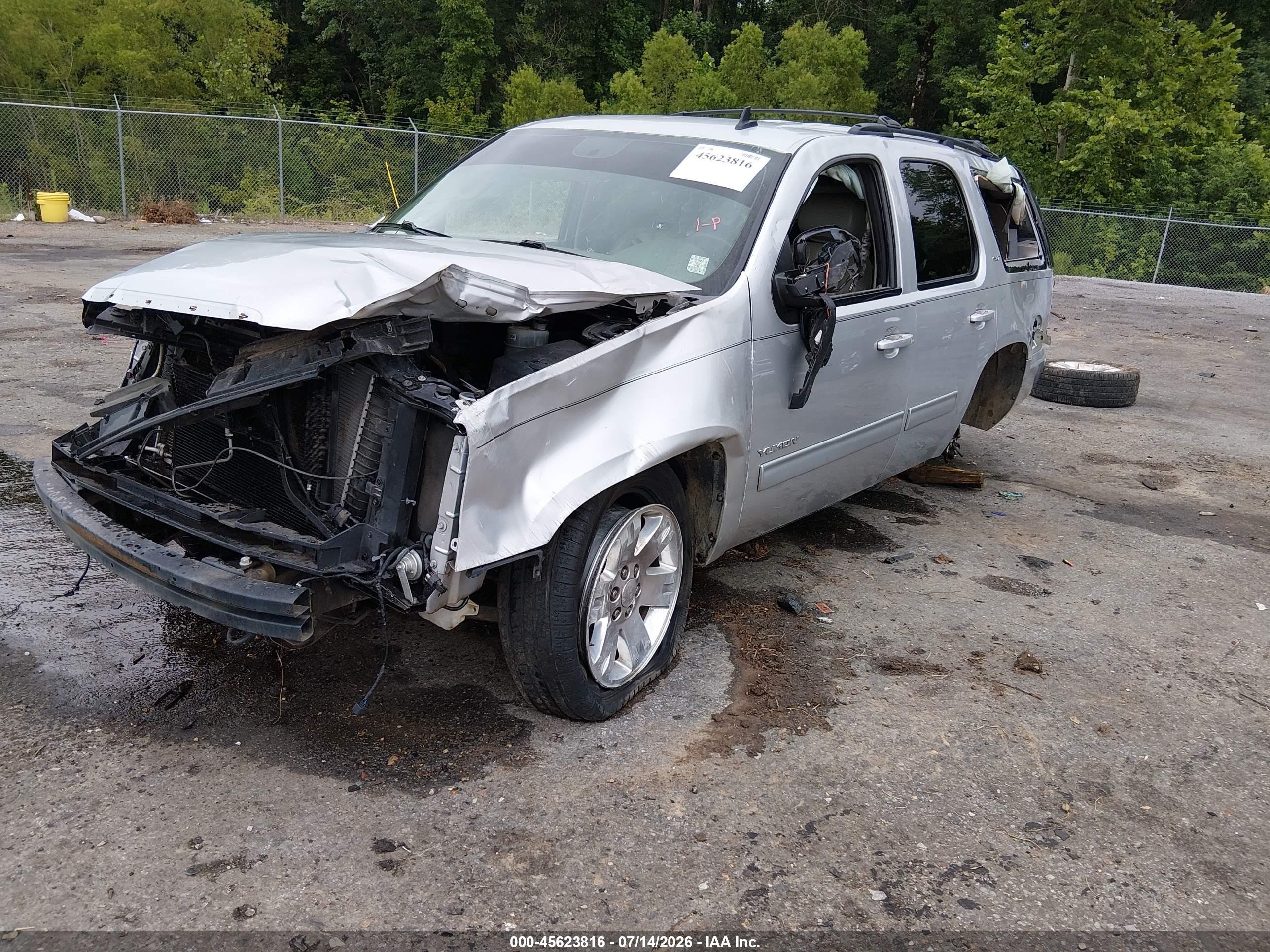 2014 Gmc Yukon Slt Silver vin: 1GKS1CE07ER141896