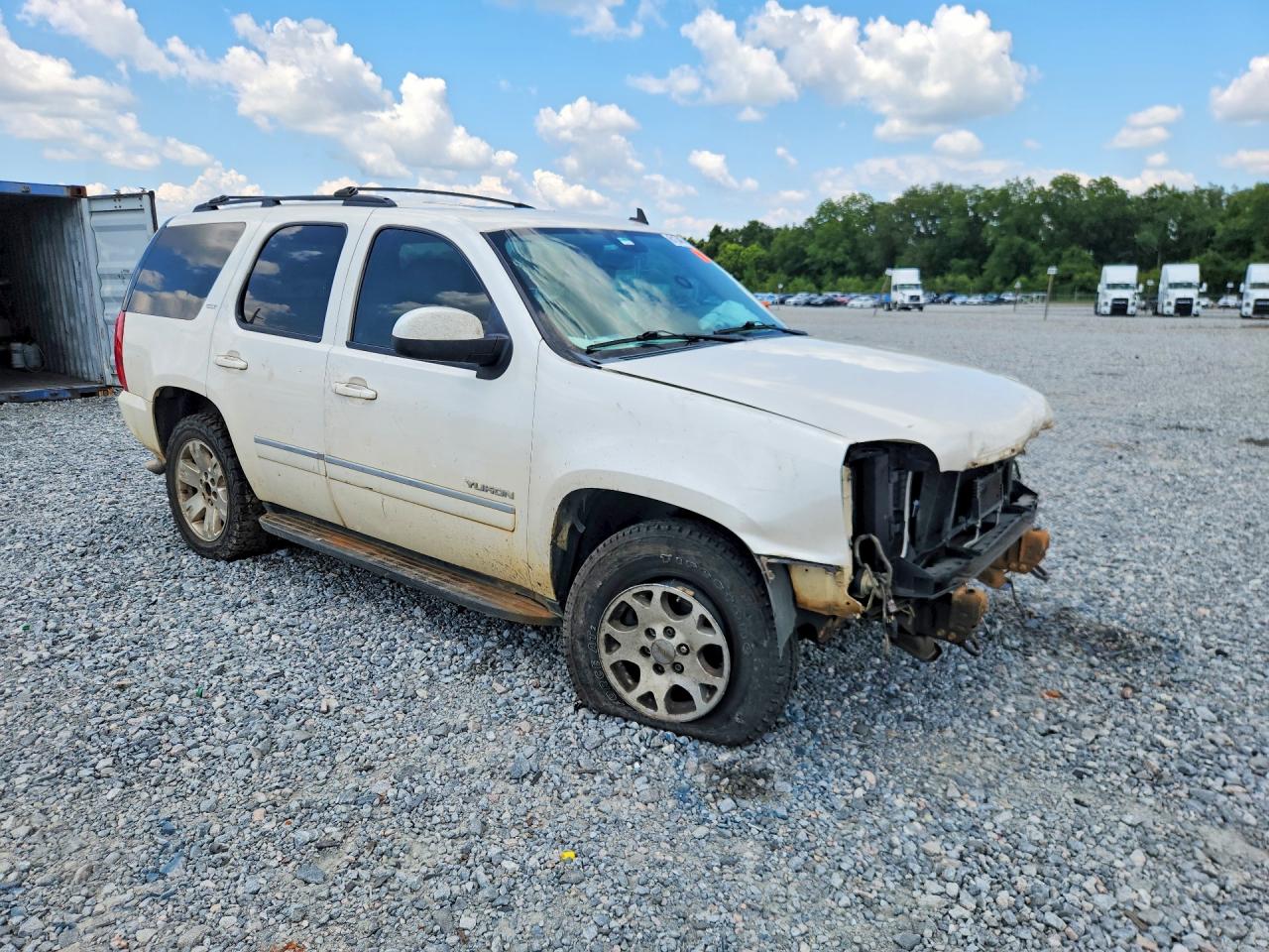 2014 Gmc Yukon Slt White vin: 1GKS1CE08ER138327