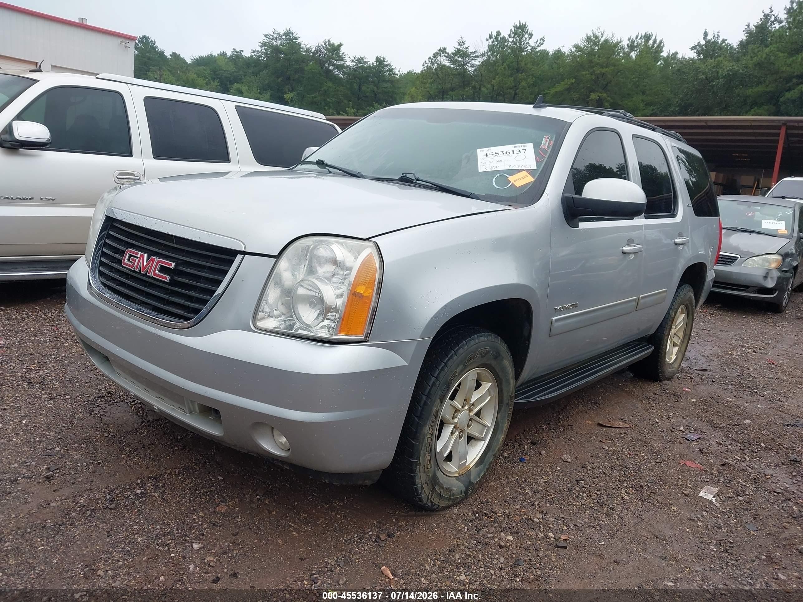 2014 Gmc Yukon Slt Gray vin: 1GKS1CE0XER232175