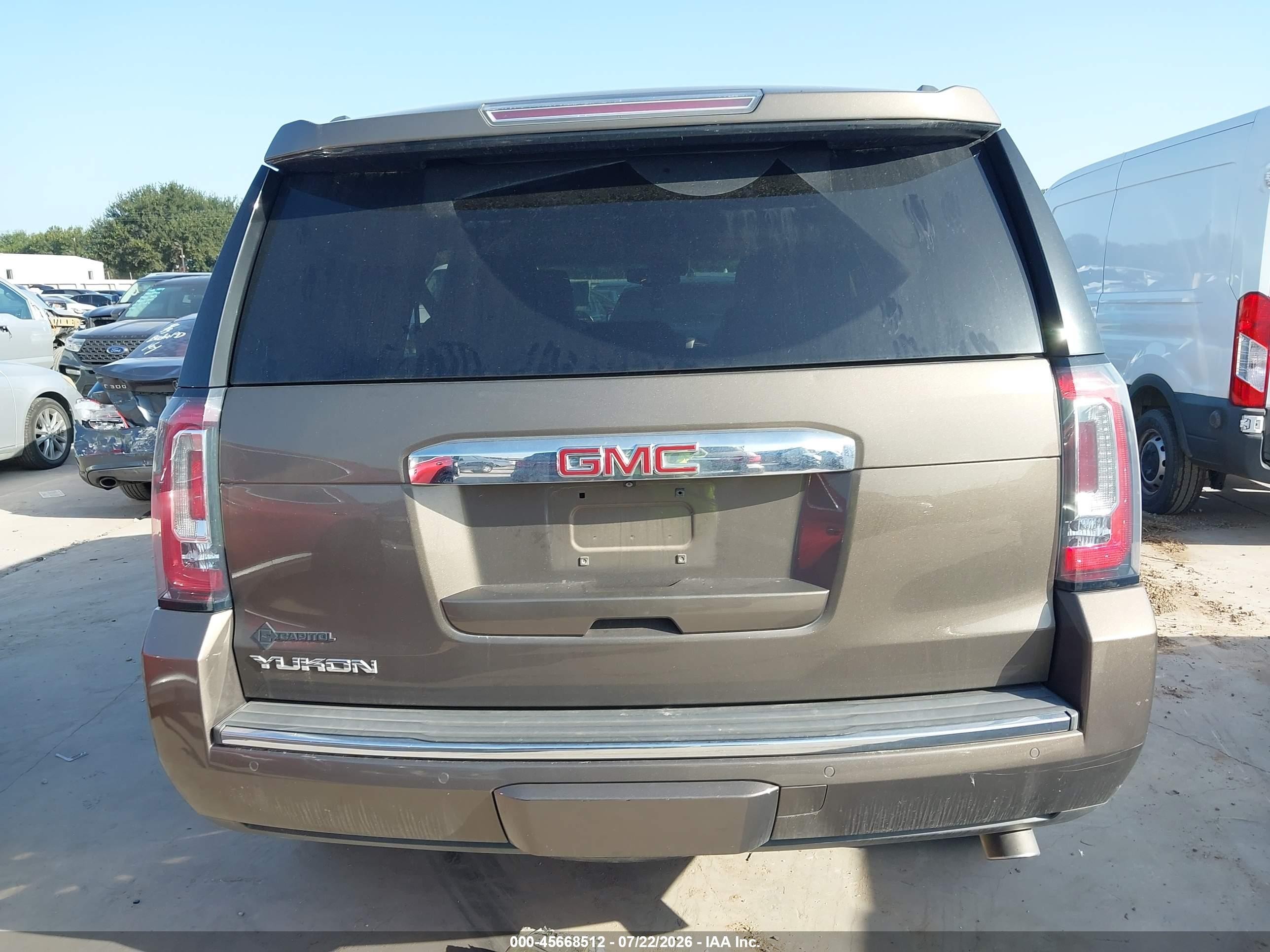 2015 Gmc Yukon Denali Brown vin: 1GKS1CKJ1FR590652