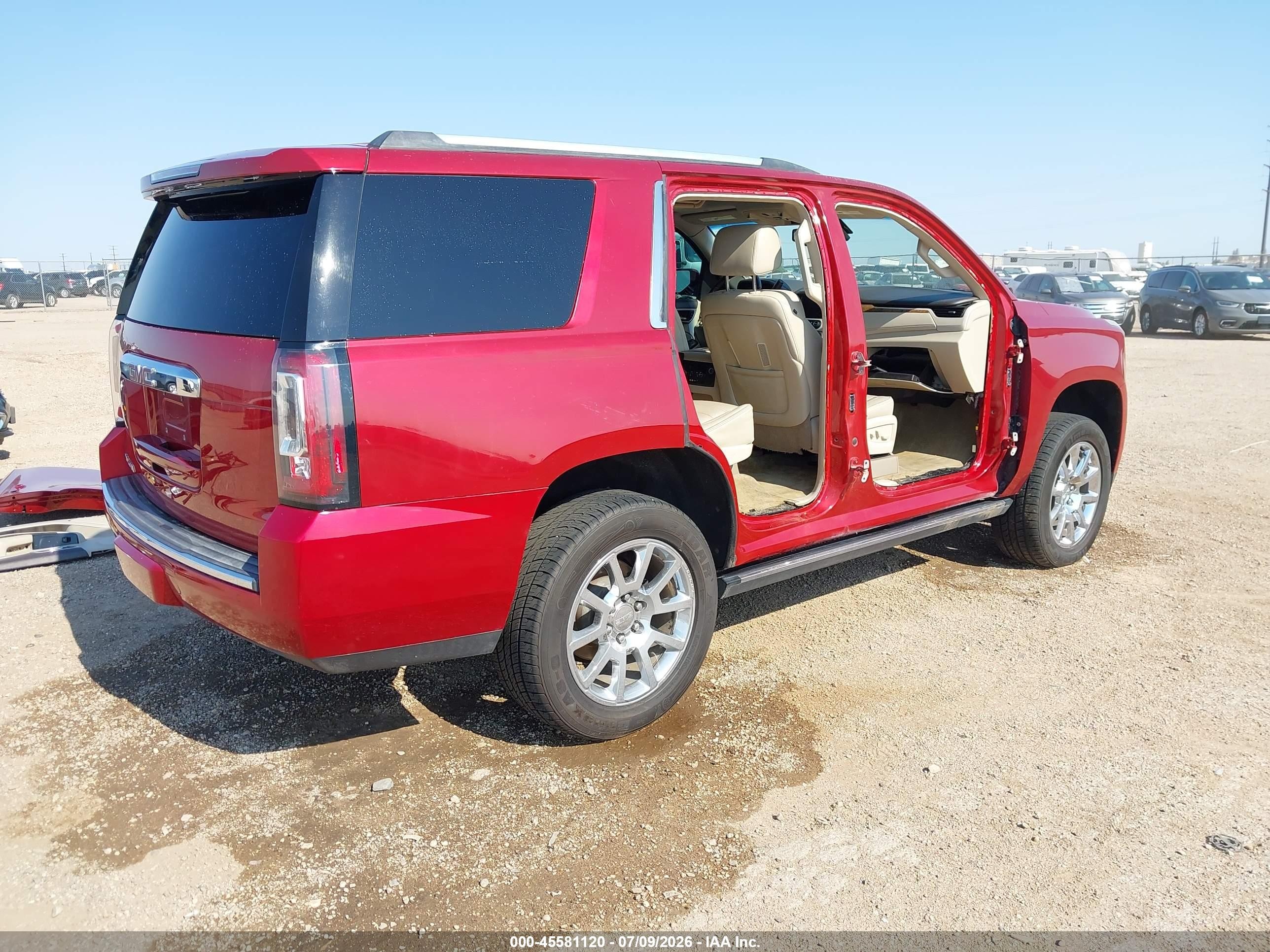 2015 Gmc Yukon Denali Красный vin: 1GKS1CKJ3FR137004