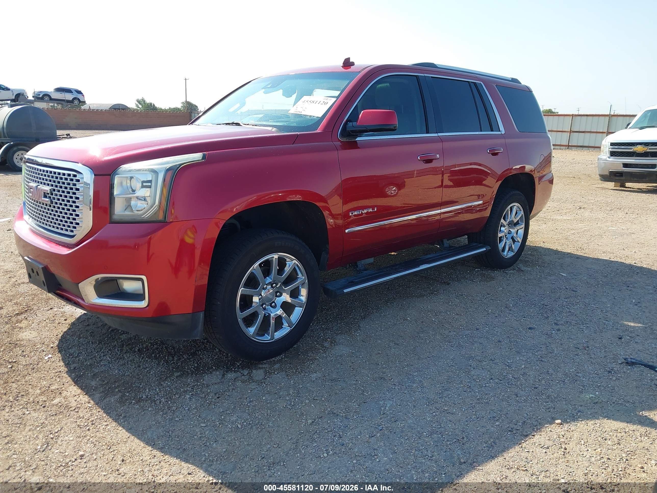 2015 Gmc Yukon Denali Красный vin: 1GKS1CKJ3FR137004