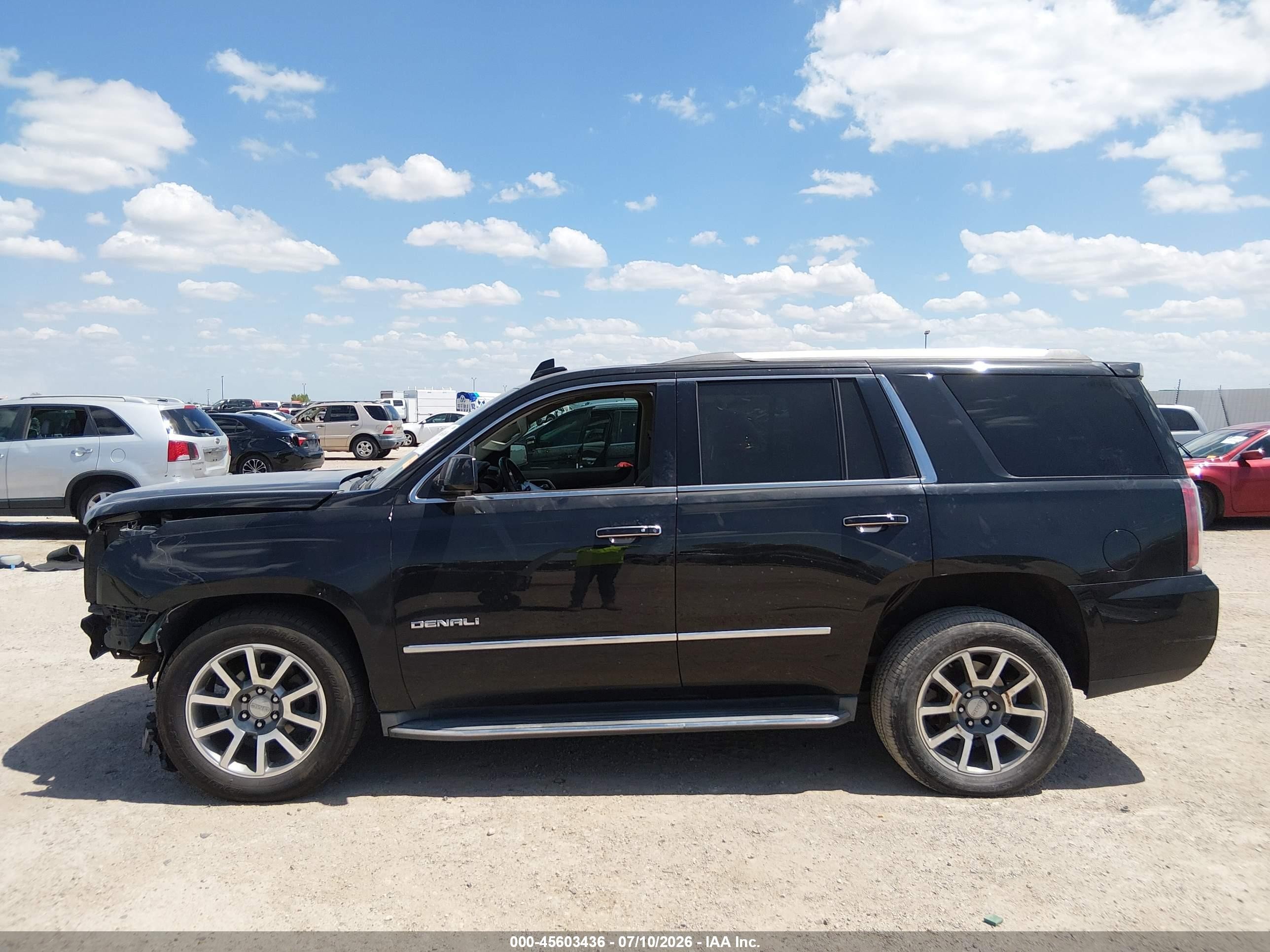 2015 Gmc Yukon Denali Black vin: 1GKS1CKJ3FR599885