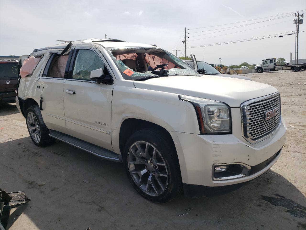 2015 Gmc Yukon Denali White vin: 1GKS1CKJ4FR158346