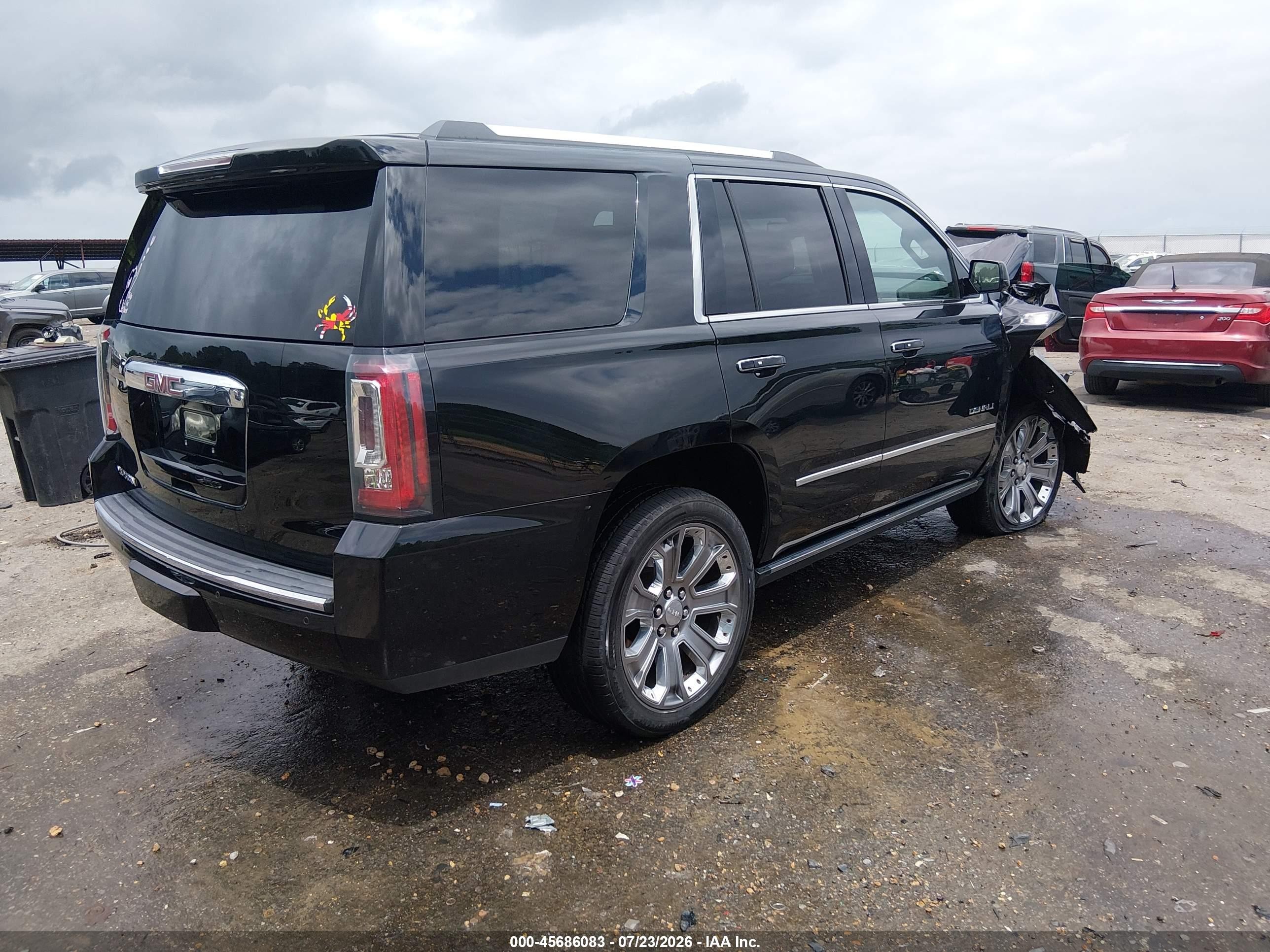 2015 Gmc Yukon Denali Black vin: 1GKS1CKJ6FR608742