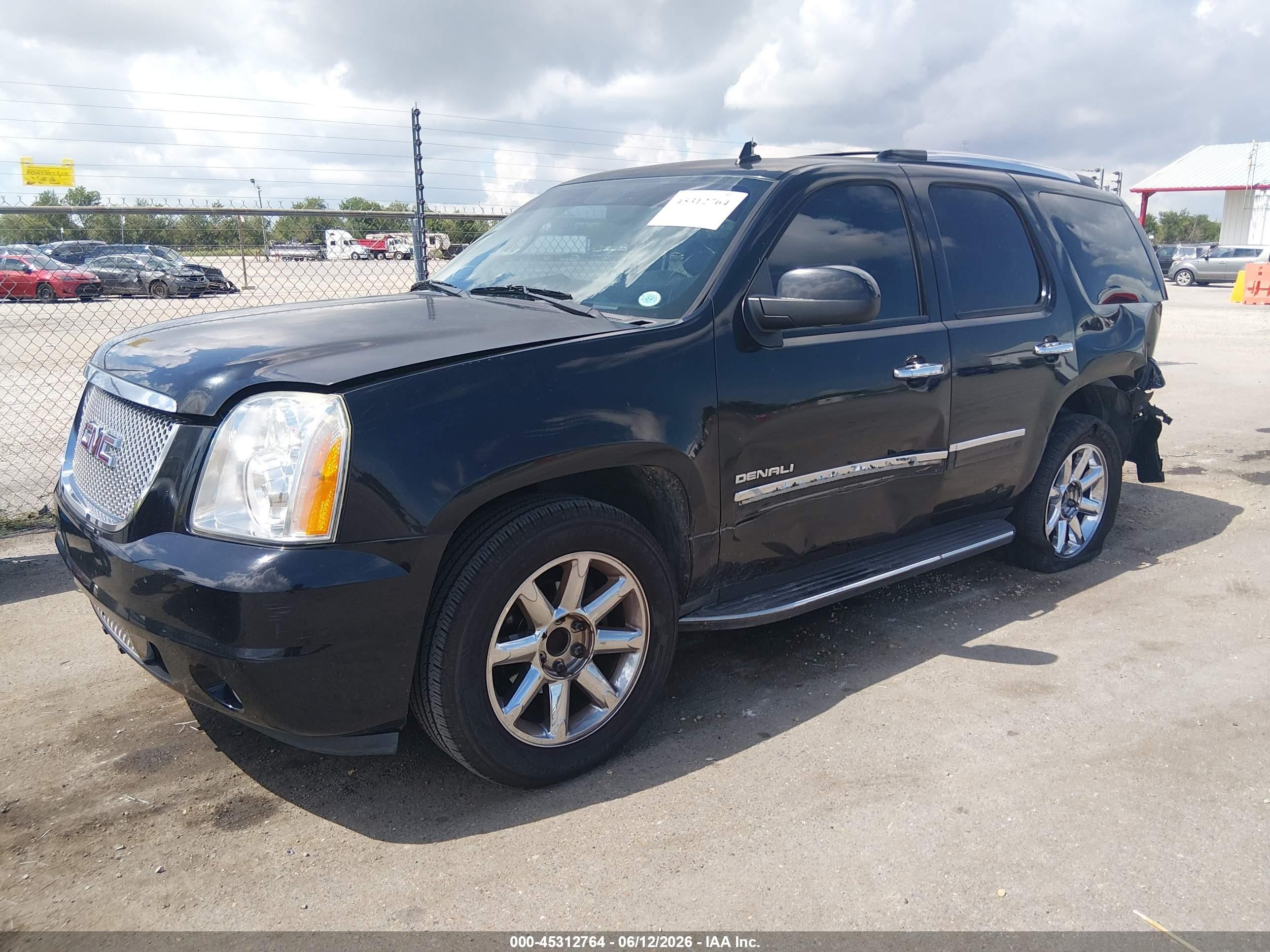 2013 Gmc Yukon Denali Black vin: 1GKS1EEF2DR152173