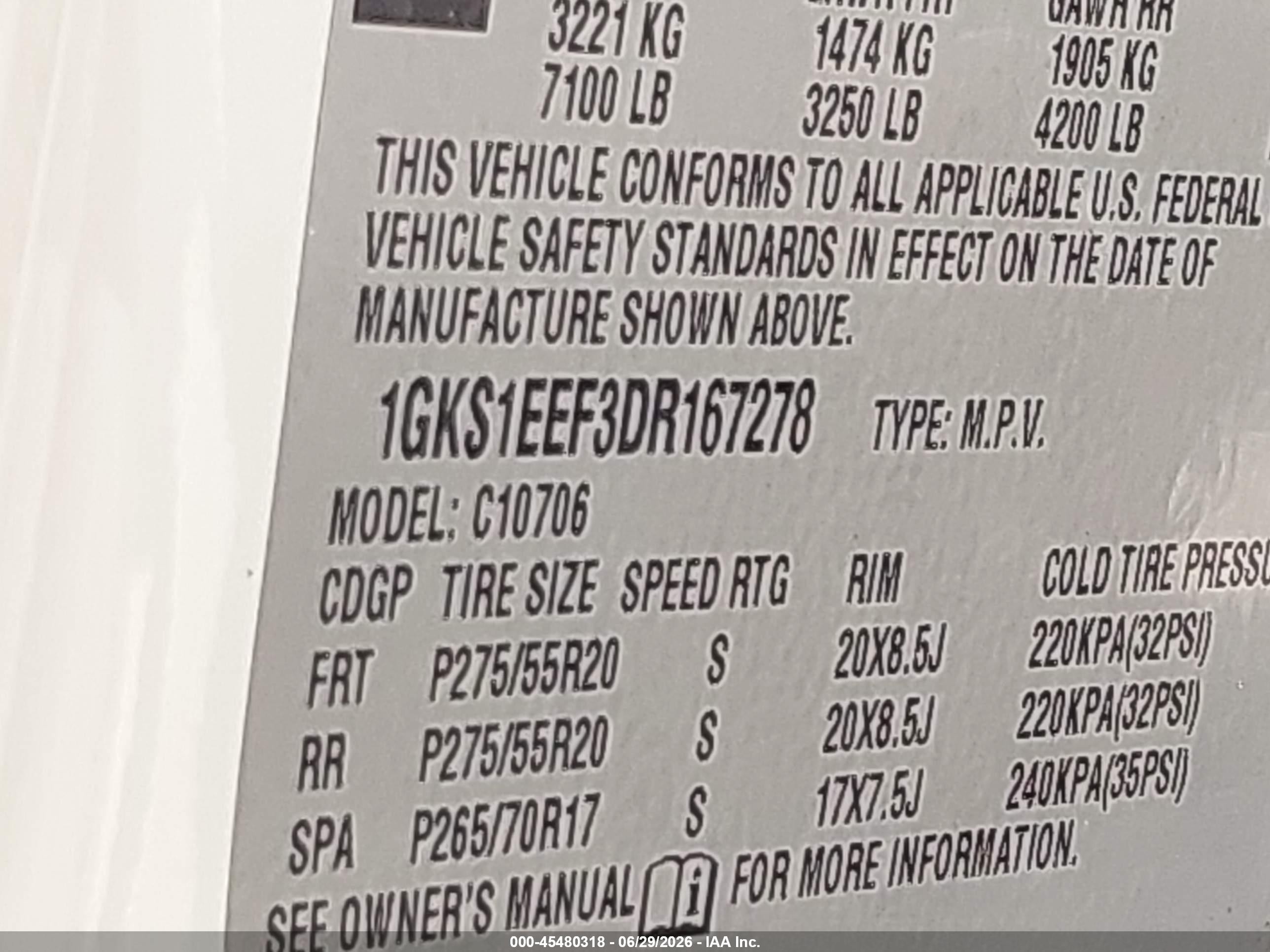 2013 Gmc Yukon Denali Tan vin: 1GKS1EEF3DR167278