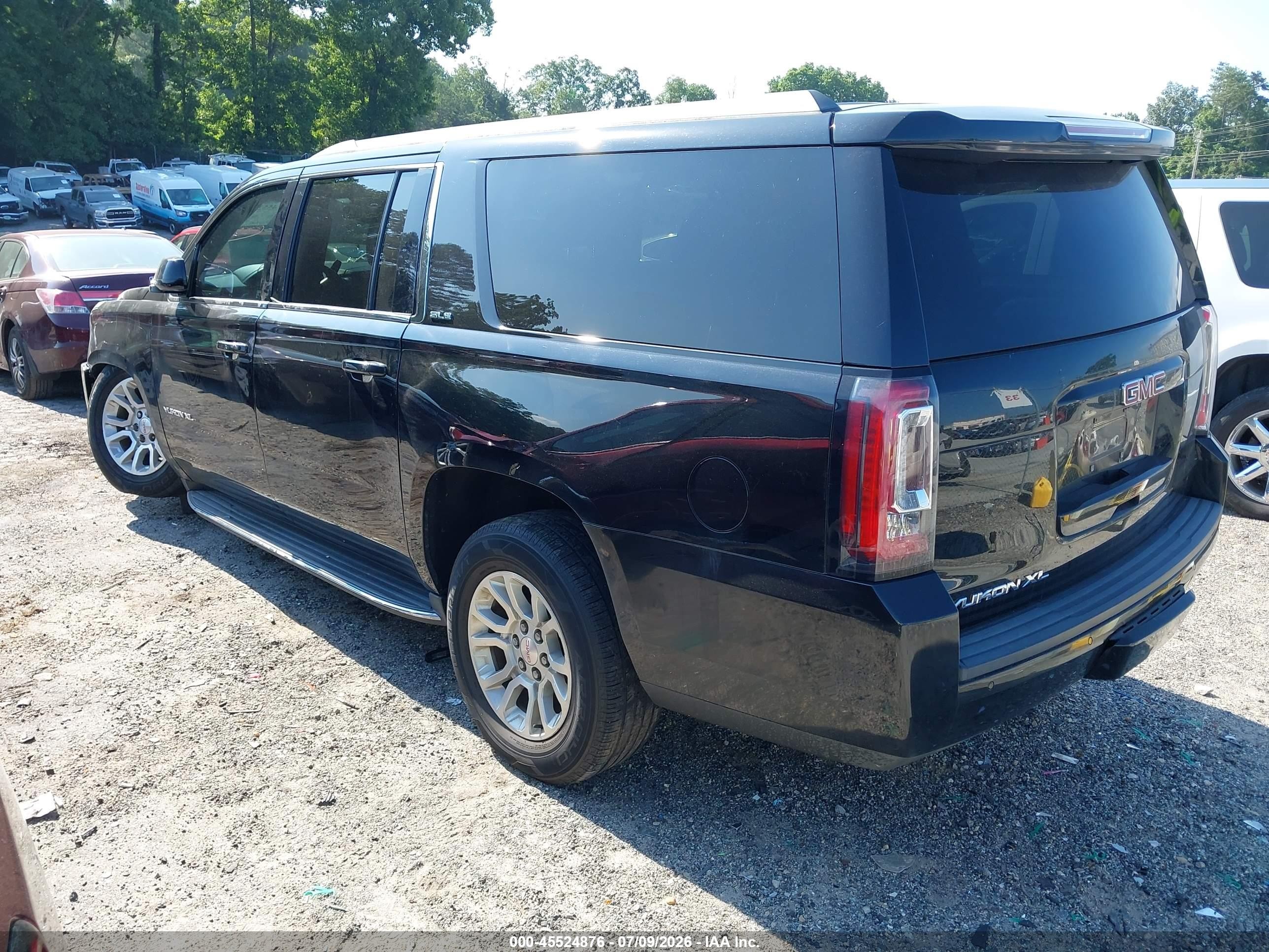 2020 Gmc Yukon Xl 2wd Sle Black vin: 1GKS1FKC0LR122975