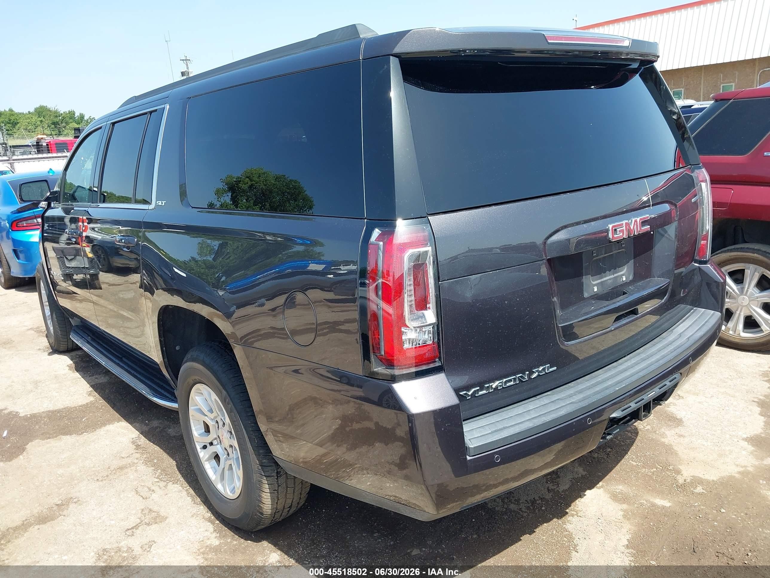 2015 Gmc Yukon Xl 1500 Slt Gray vin: 1GKS1HKC7FR648570