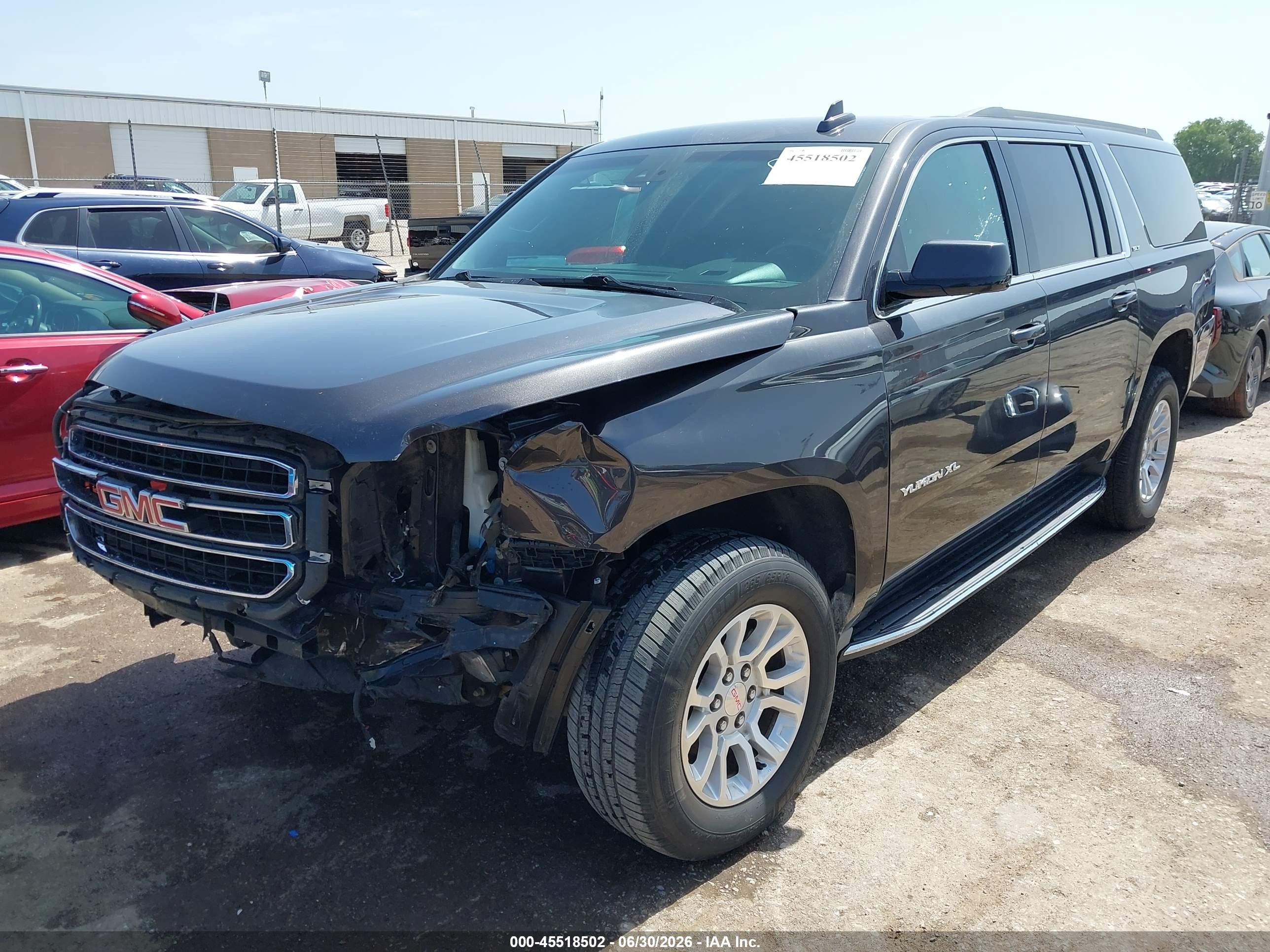 2015 Gmc Yukon Xl 1500 Slt Gray vin: 1GKS1HKC7FR648570